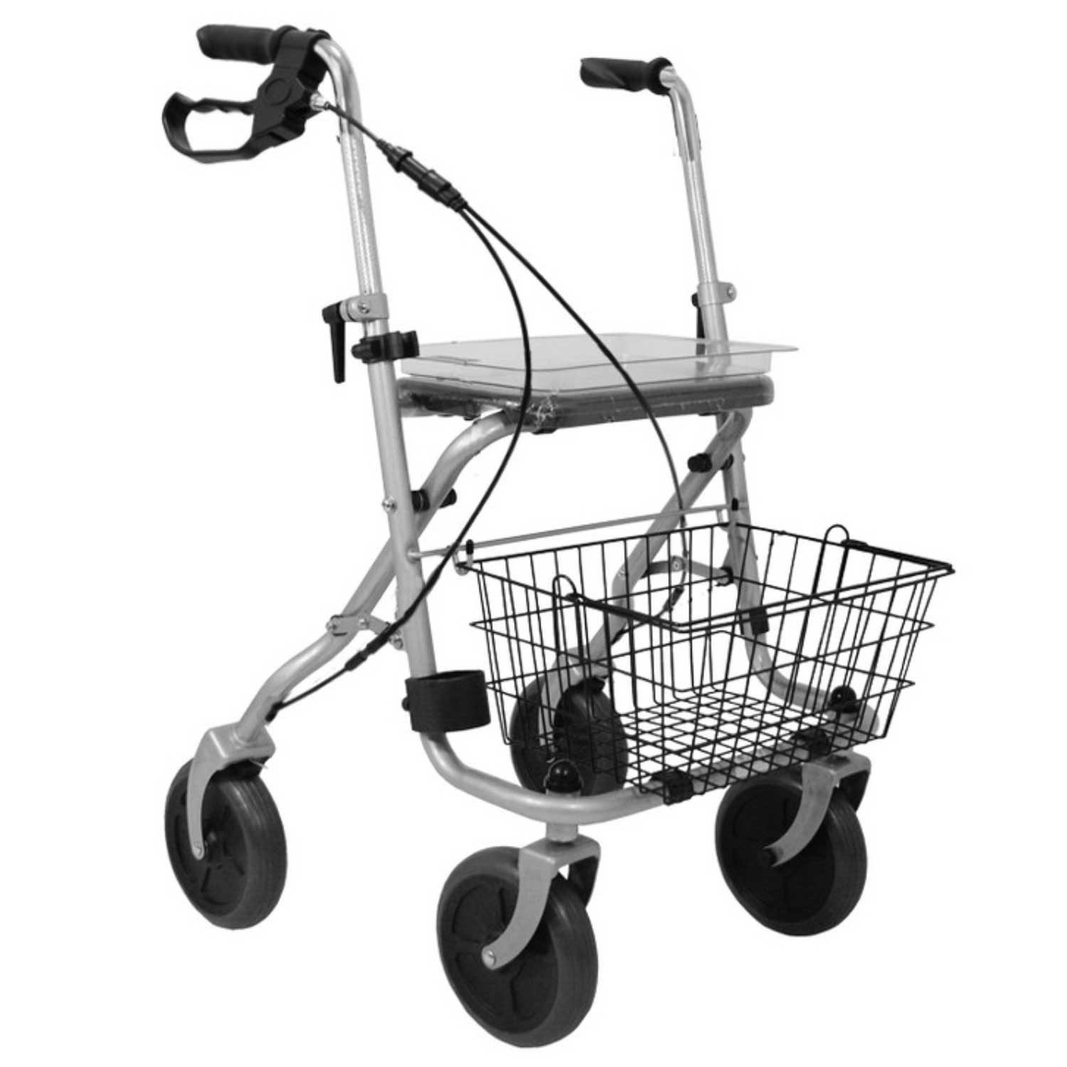 Drive Medical Rollator Drive Medical Migo 2G Standard-Rollator, Zweifunktionsbremse, ergonomische Handgriffe, pannensichere Bereifung