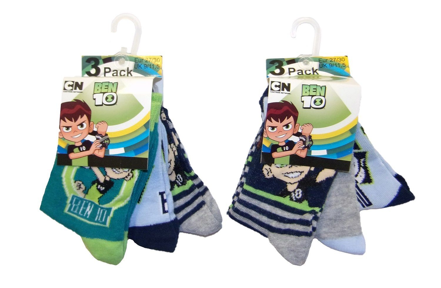 Cartoon Network Socken Ben 10 Socken für Kinder 27/30 (6er Pack) (Set, 6-Paar)
