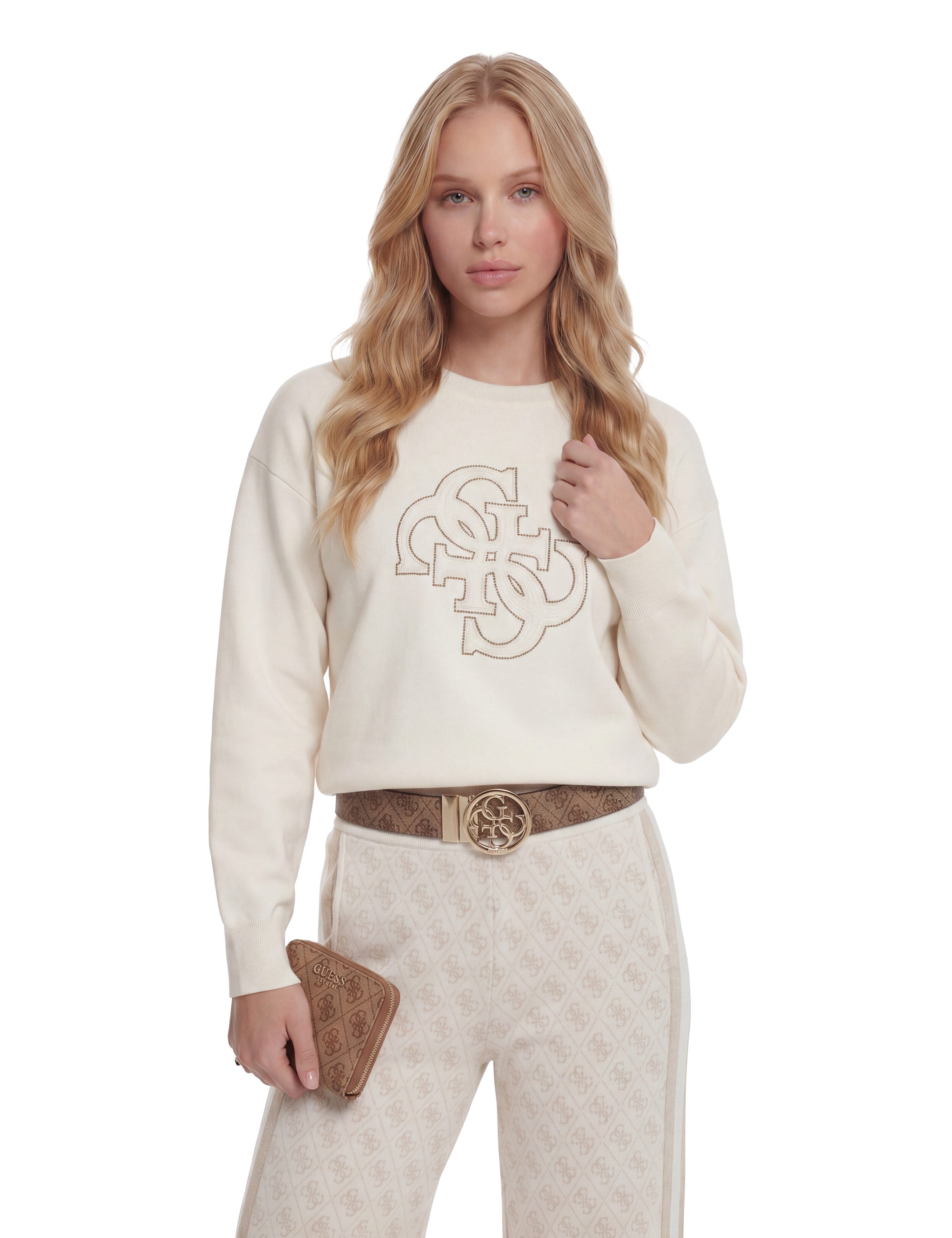 Guess Geldbörse LAUREL II SLG SMALL ZIP AROUND, Damen Geldbeutel, Portemonnaie mit umlaufendem Reißverschluss – Bild 2 von 5