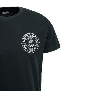 Unfair Athletics T-Shirt Unfair Athletics Herren T-Shirt DMWU Back Print black (1-tlg)
