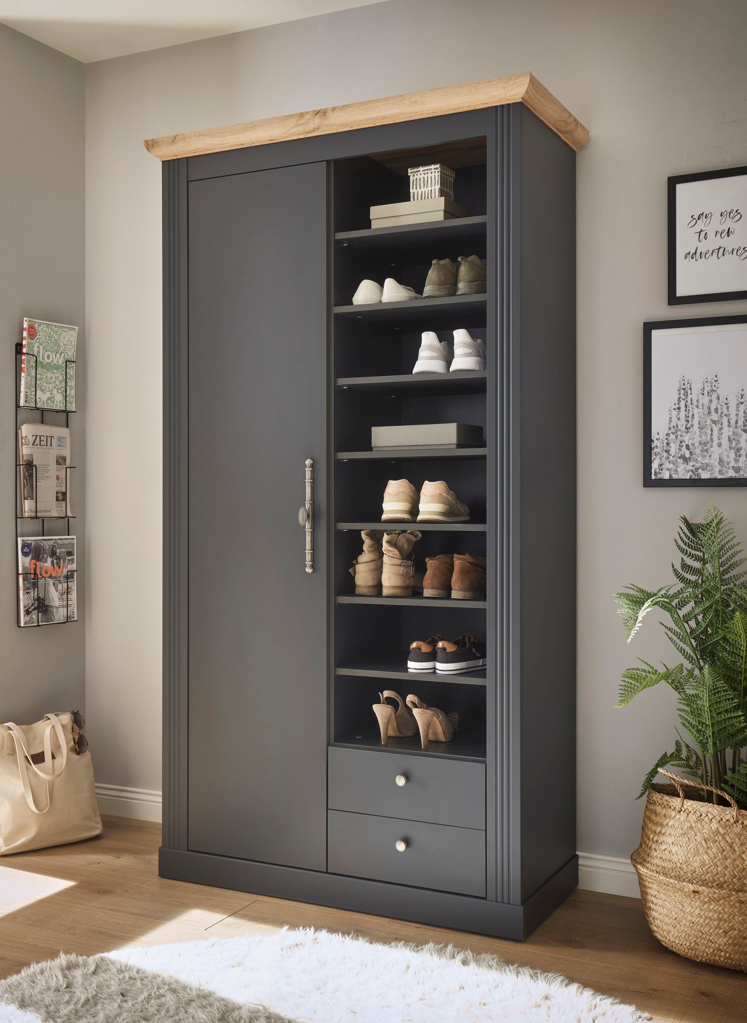 Home affaire Garderobenschrank "WESTMINSTER TOPSELLER", (Breite ca. 108 cm) günstig online kaufen