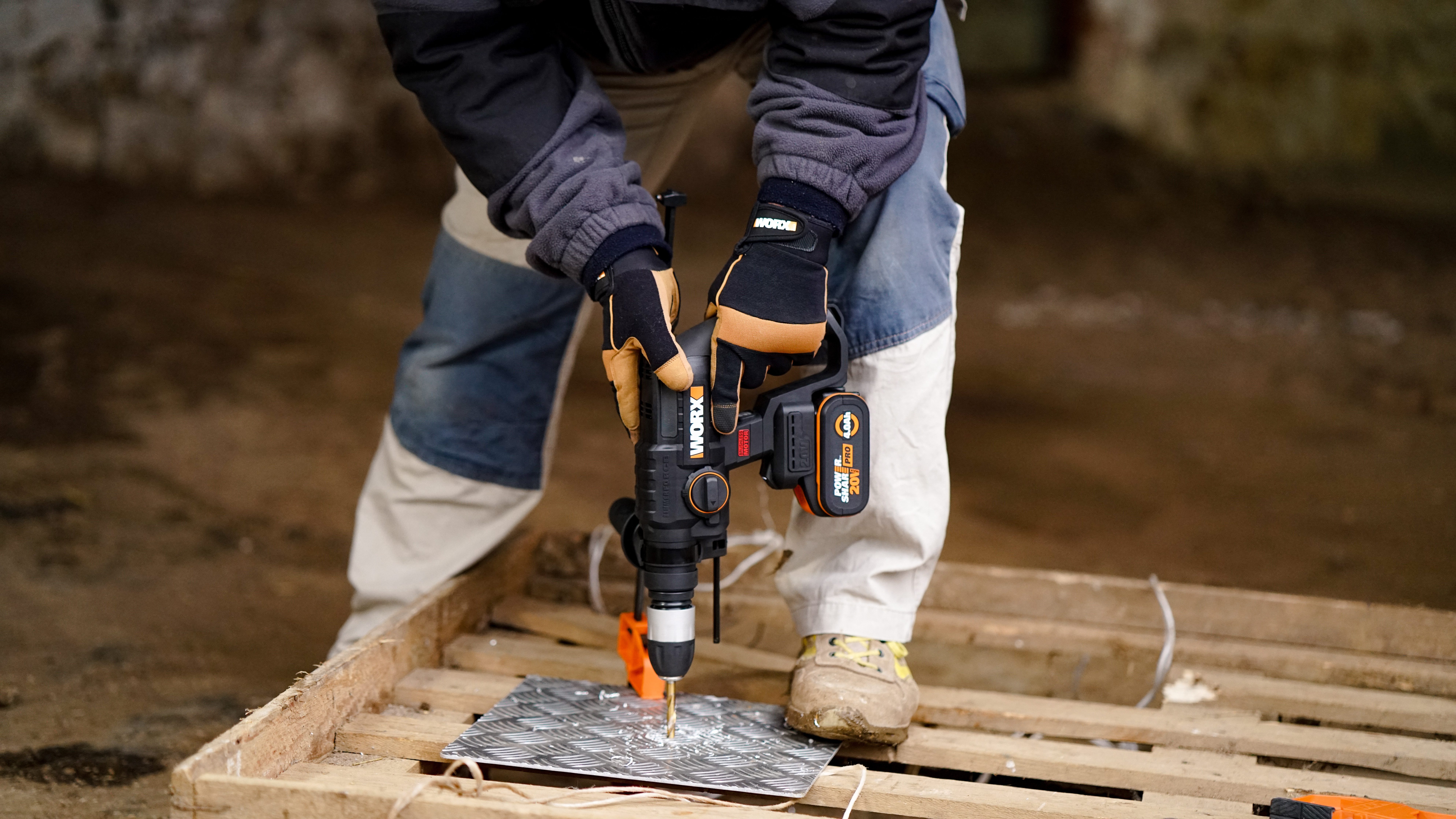 Worx Akku-Bohrhammer NITRO WX381, max. 1350 U/min, (Set), Brushless-Motor, günstig online kaufen