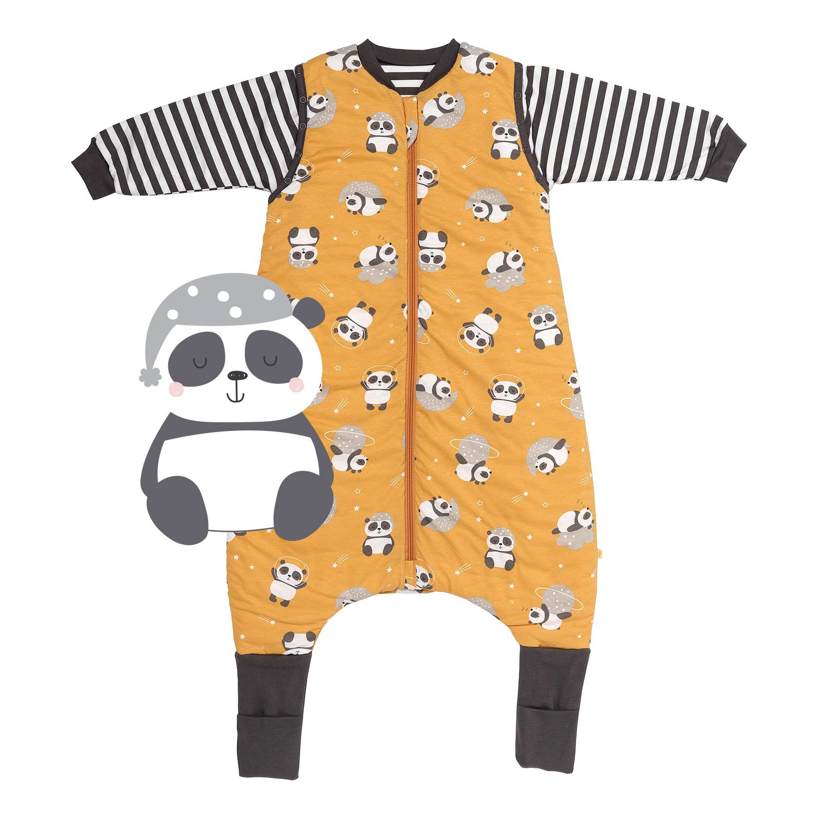 Schlummersack Kinderschlafsack Schlafsack mit Füßen und umklappbaren Bündchen, 3.5 Tog OEKO-TEX