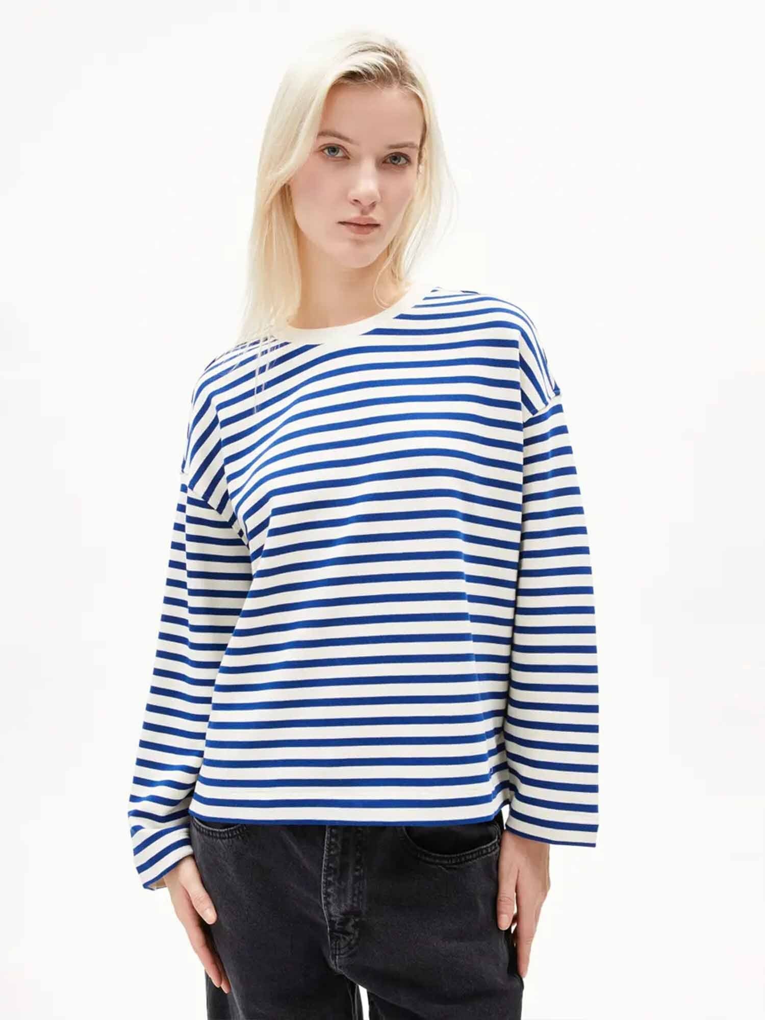 Armedangels Sweatshirt Frankaa Maarlen Stripe günstig online kaufen