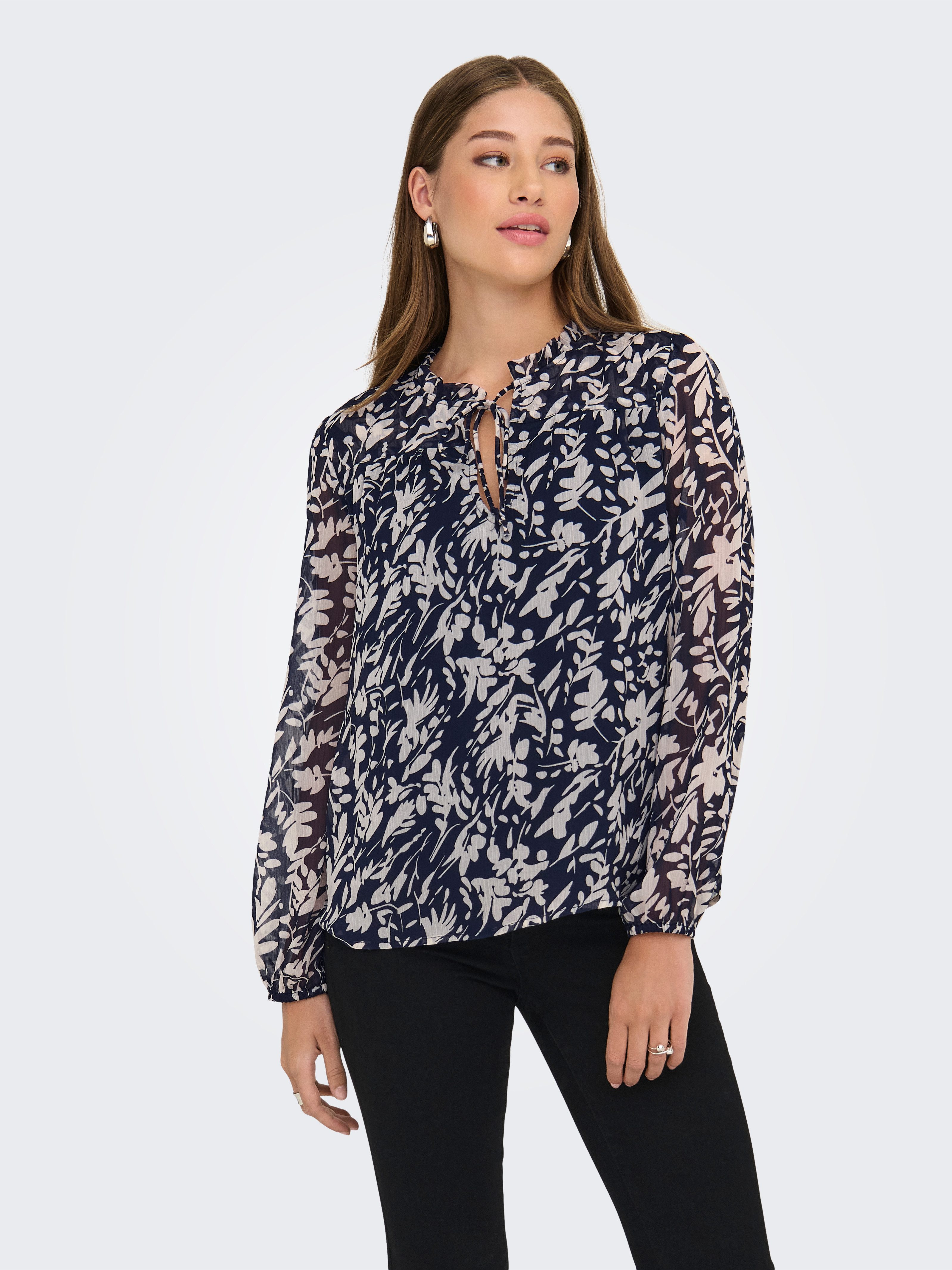 ONLY Chiffonbluse ONLDITSY L/S BLOUSE WVN günstig online kaufen