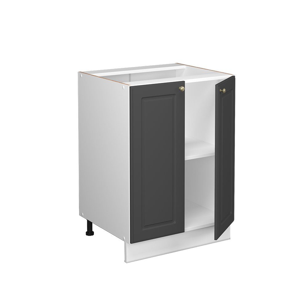 Vicco Unterschrank Fame-Line, Anthrazit-Gold/Weiß, 60 cm, günstig online kaufen