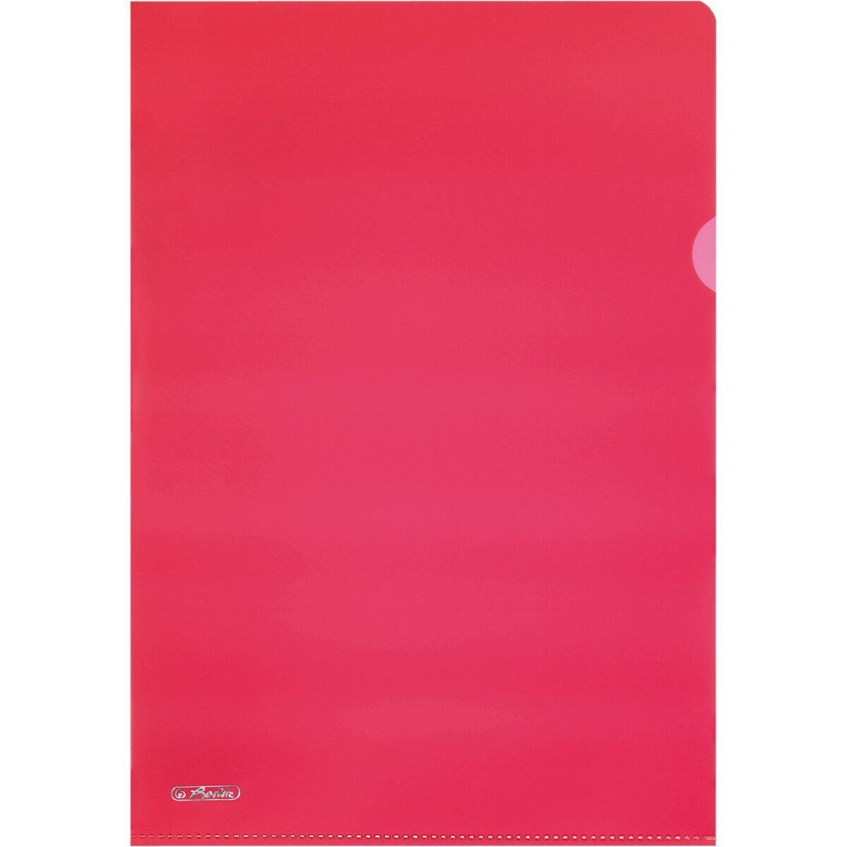Herlitz Prospekthülle Aktenhülle Pyramide A4 110my PP glänzend VE=10 Stück rot