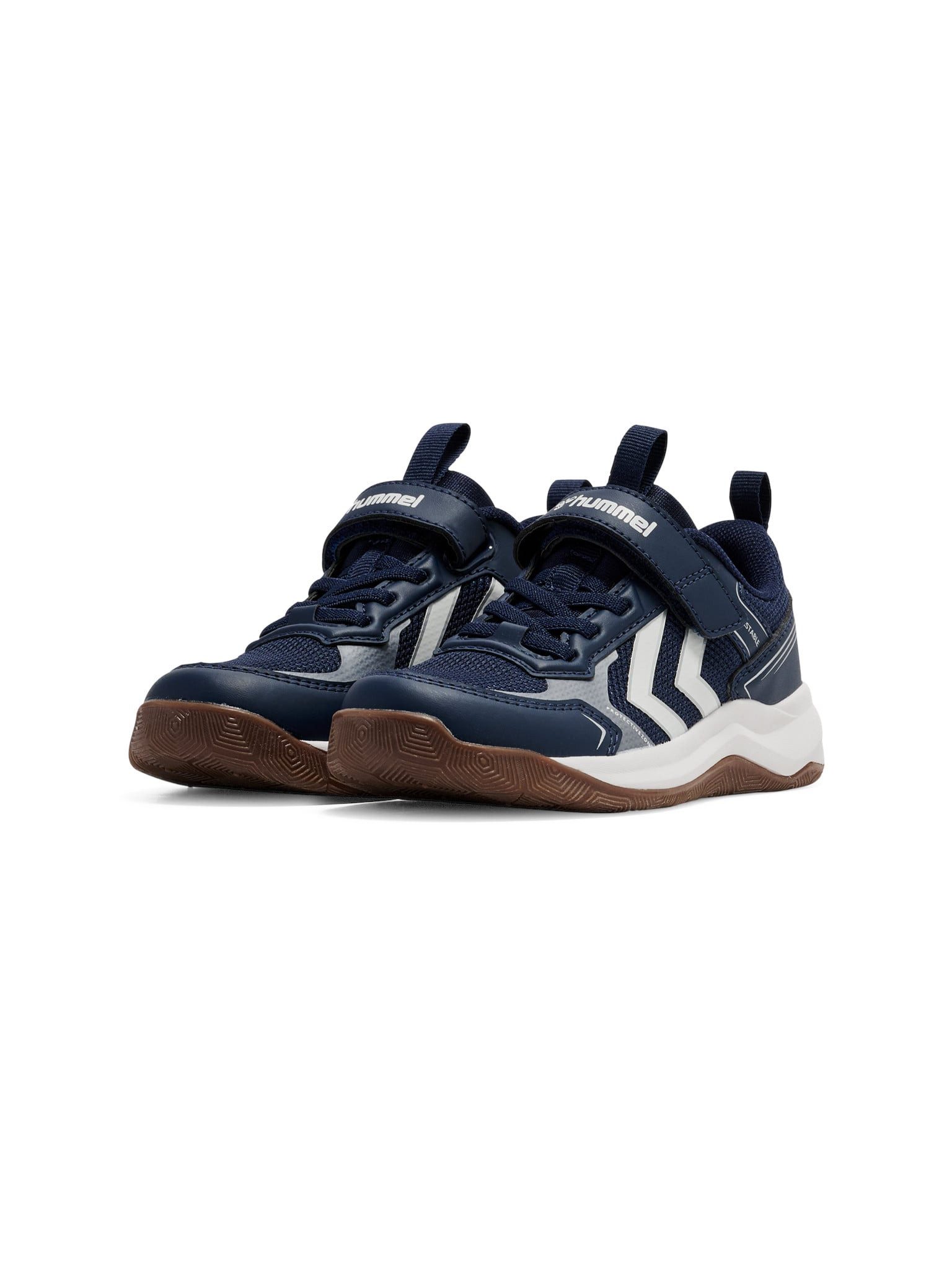 hummel Hallen-Indoorschuhe Power Stable VC (Klettverschluss) marineblau Badmintonschuh