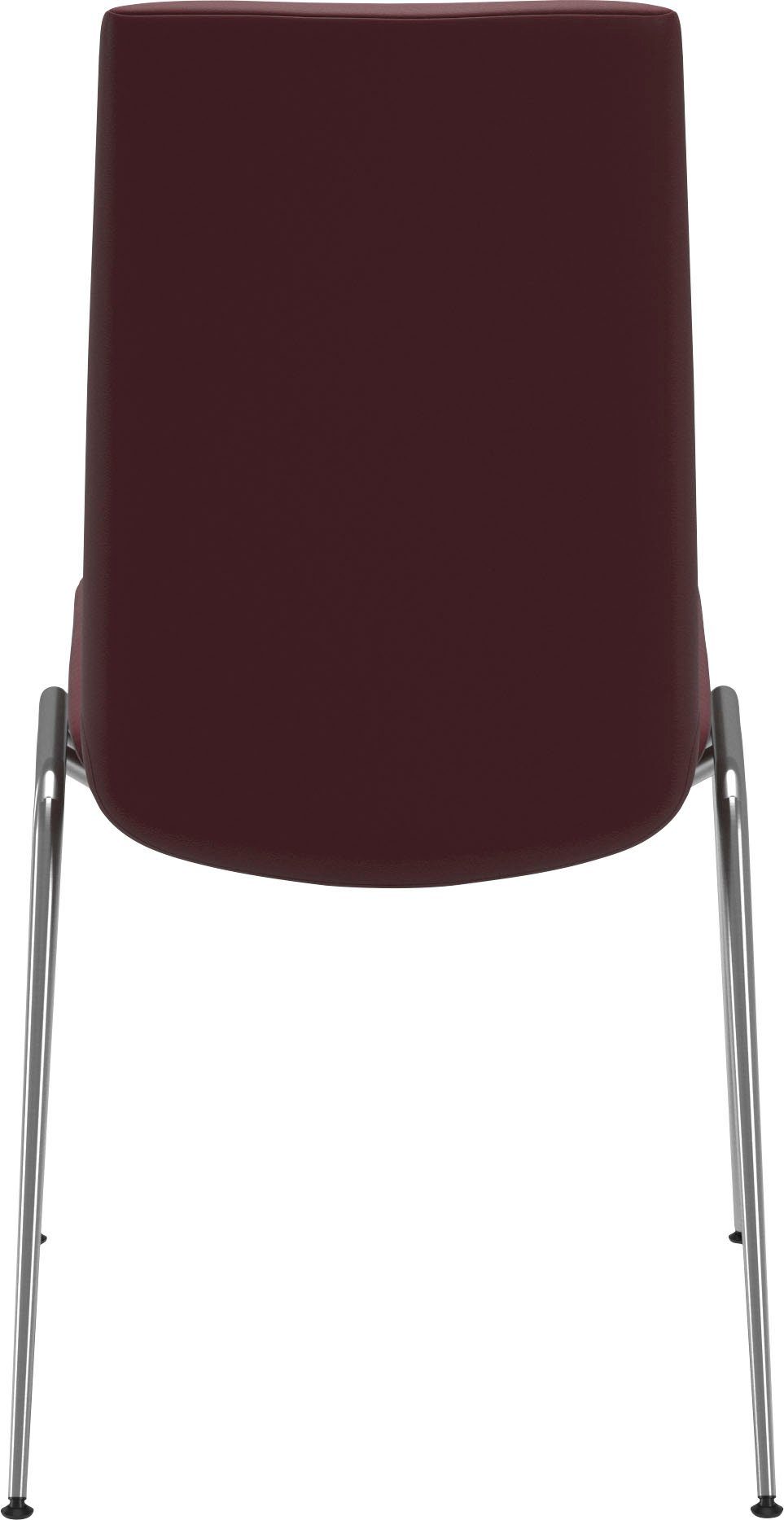 Stressless® Polsterstuhl Laurel, Back, M, in Größe Stahl aus Low mit Beinen glänzend Chrom