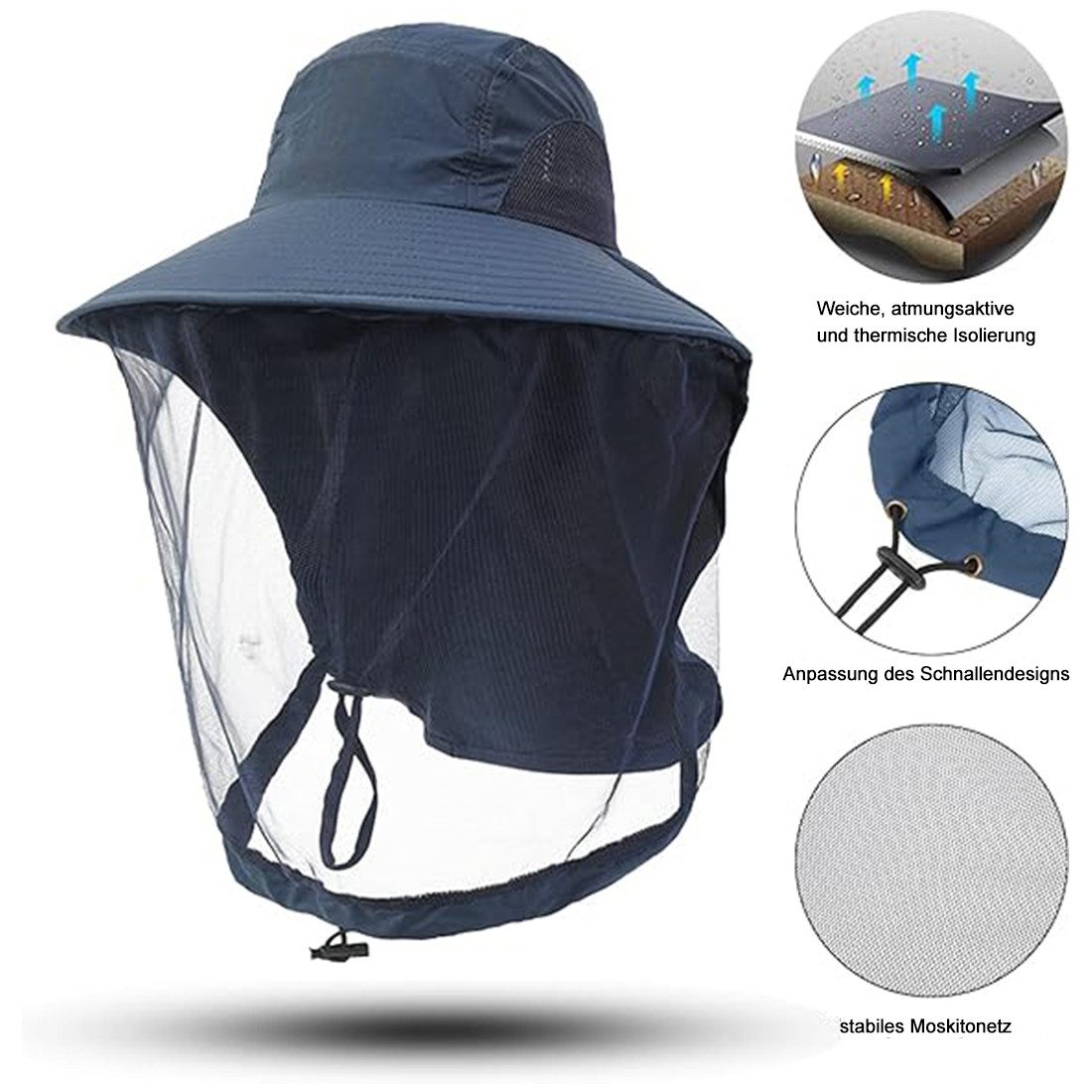 ZEUOPQ Sonnenhut Sonnenhut Moskitonetz-Kopfhut Fischerhut Mit günstig online kaufen