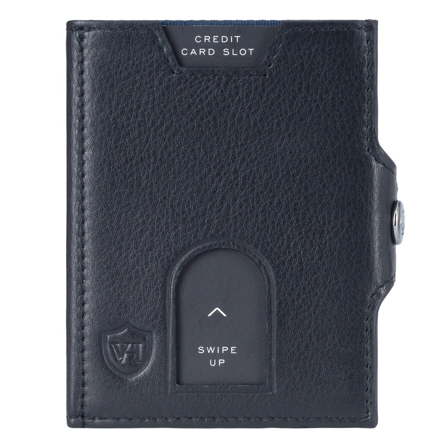 Schwarz Slim inkl. mit Whizz Kartenfächer, VON Wallet Geldbeutel 6 RFID-Schutz Portemonnaie Geschenkbox HEESEN & Wallet Geldbörse