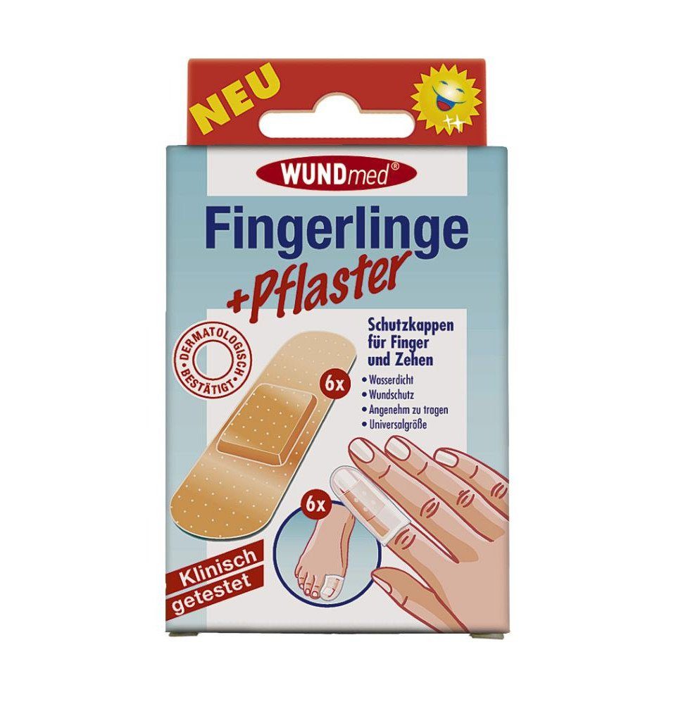Wundpflaster Wundmed Fingerlinge + Pflaster 6 Stück