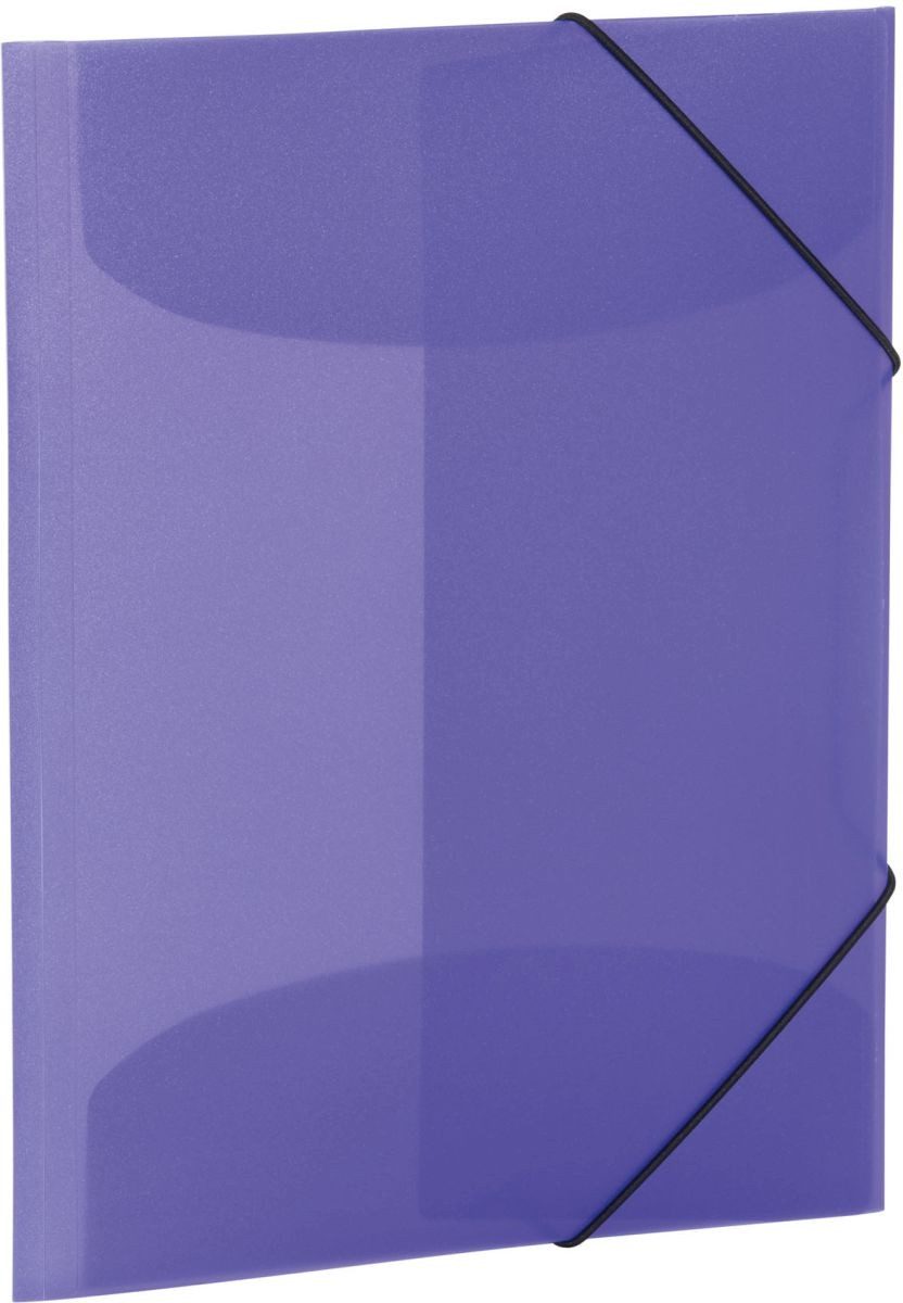 Fächermappe Sammelmappe A4 PP transluzent violett (3 Stück)