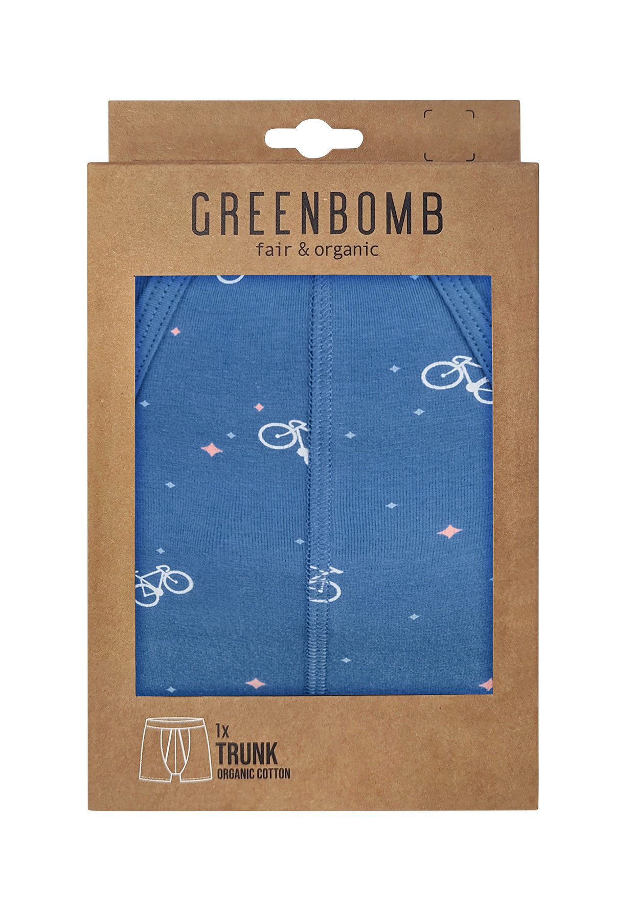 GreenBomb Boxer Trunk Bike Space 2 Motiv Fahrrad GOTS-zertifizierte Herstel günstig online kaufen