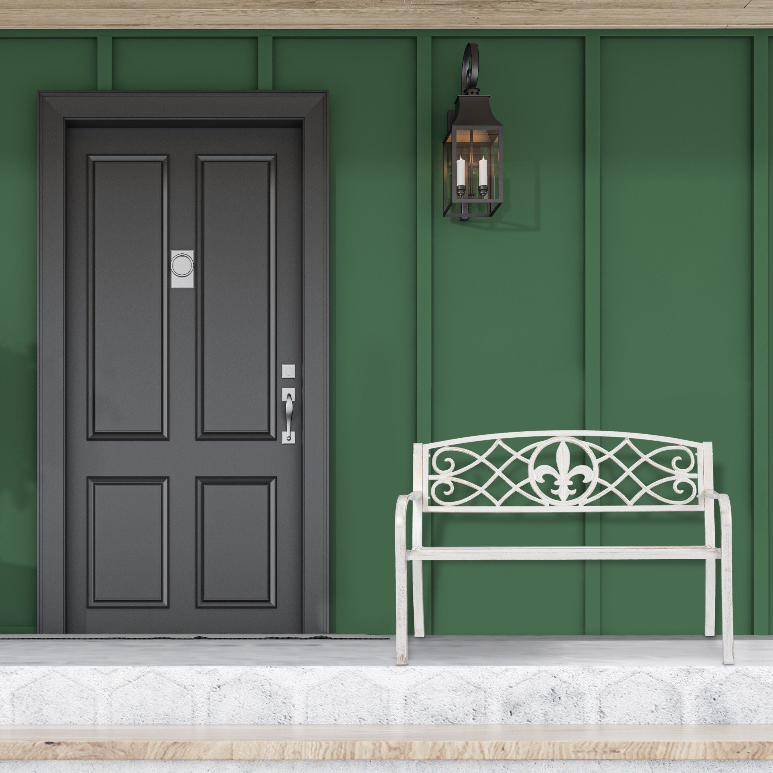 relaxdays Gartenbank aus Metall günstig online kaufen