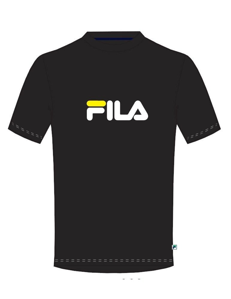 Fila T-Shirt Logo schwarz Herren