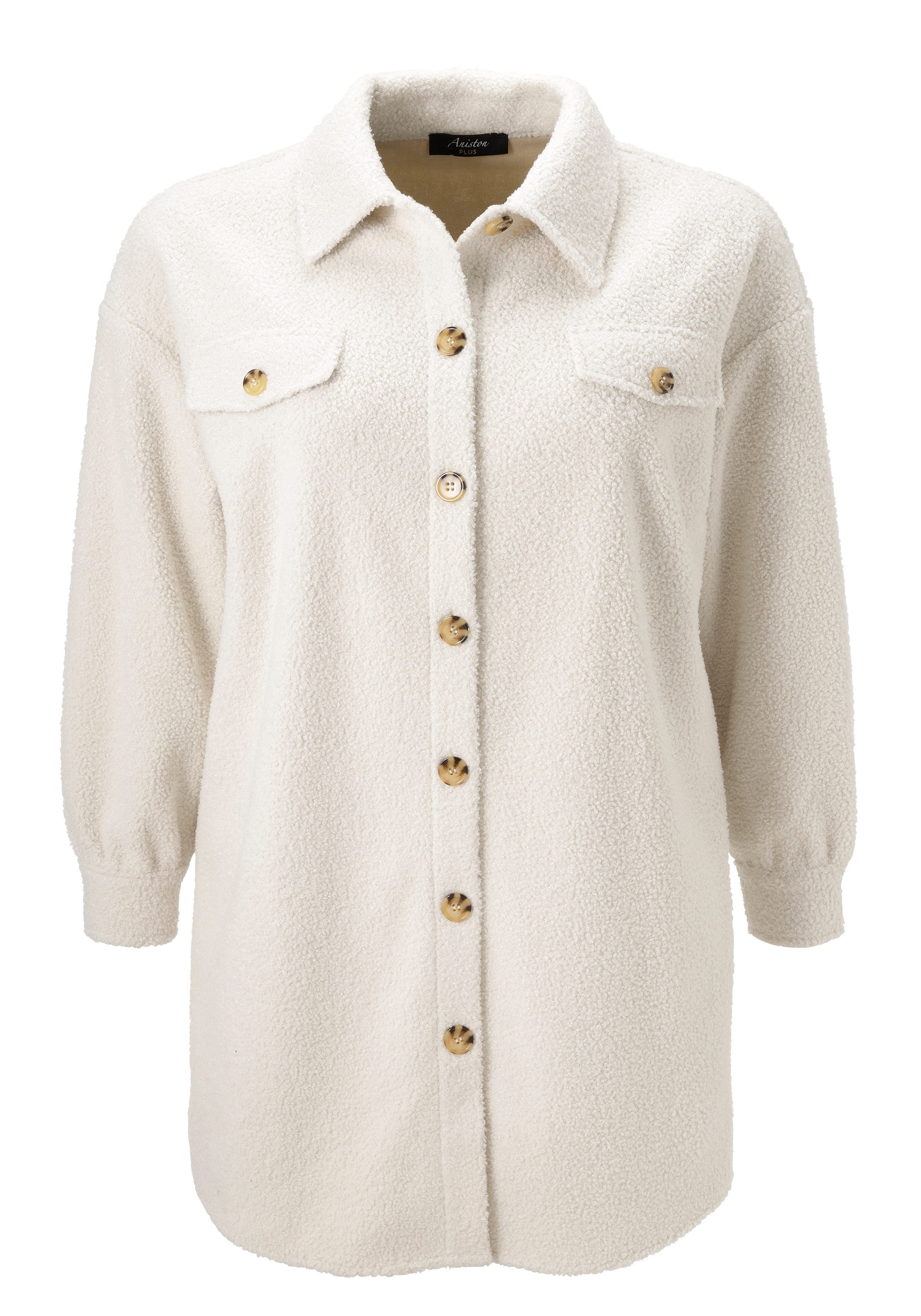 Aniston PLUS Fellimitatjacke in Plüsch Optik günstig online kaufen