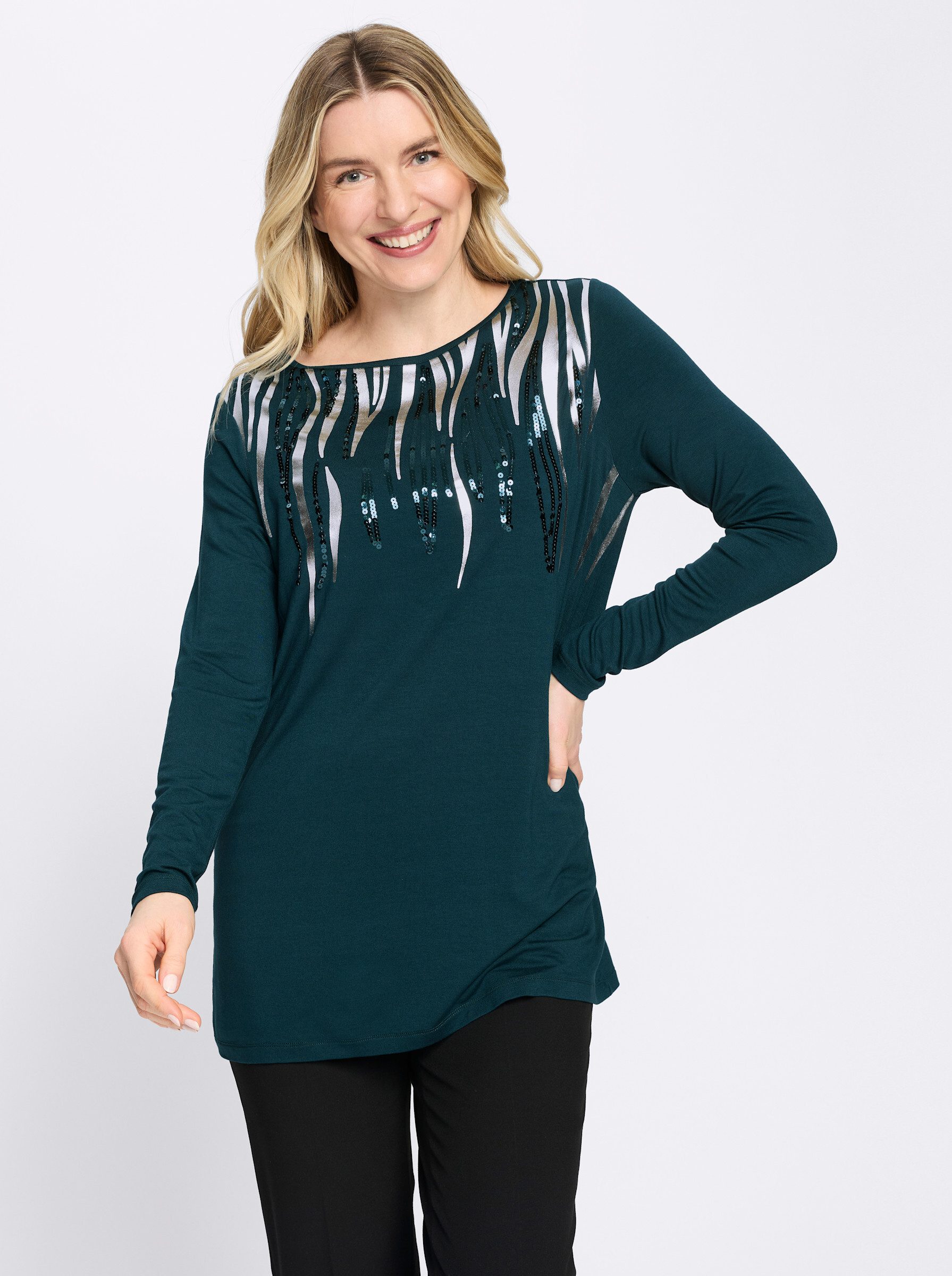 T-Shirt Longshirt Langarm