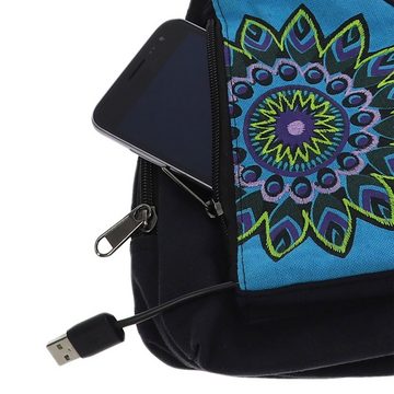 KUNST UND MAGIE Schultertasche Hippie Bodybag Schultertasche Slingbag Rucksack Brutsttasche Mandala S