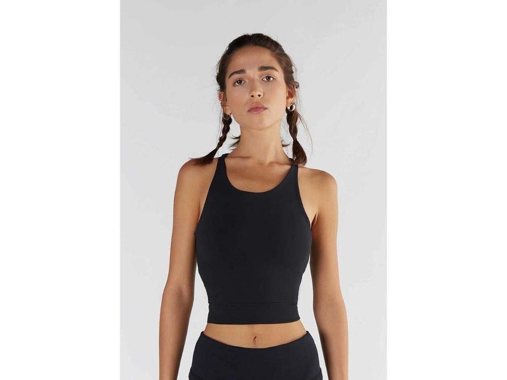 Tanktop TRUE NORTH Bio-Damen-Crop-Top mit Rundhalsausschni