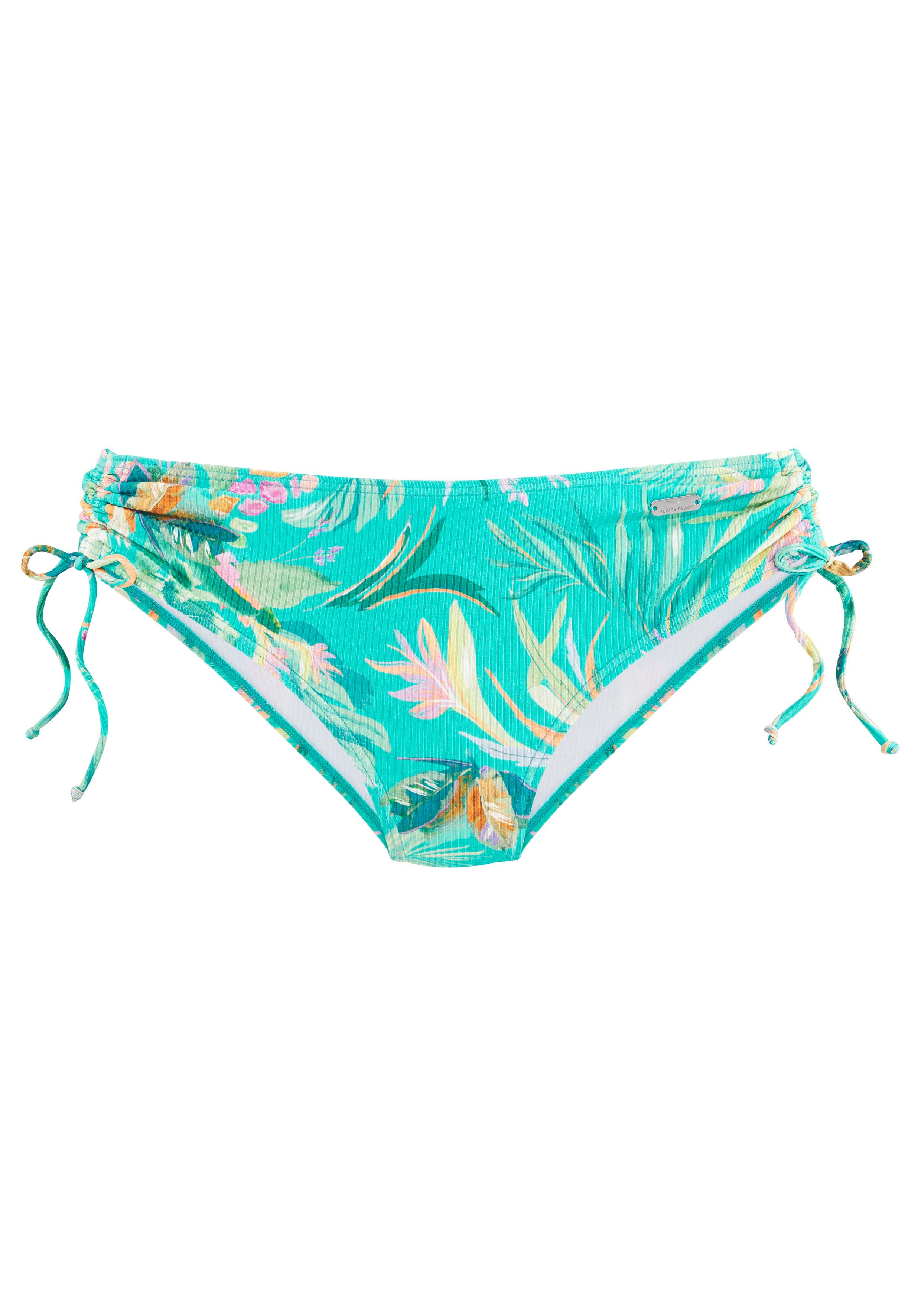 Venice Beach Bikini-Hose Sandra in höherer Schnittform und modischer Rippwa günstig online kaufen