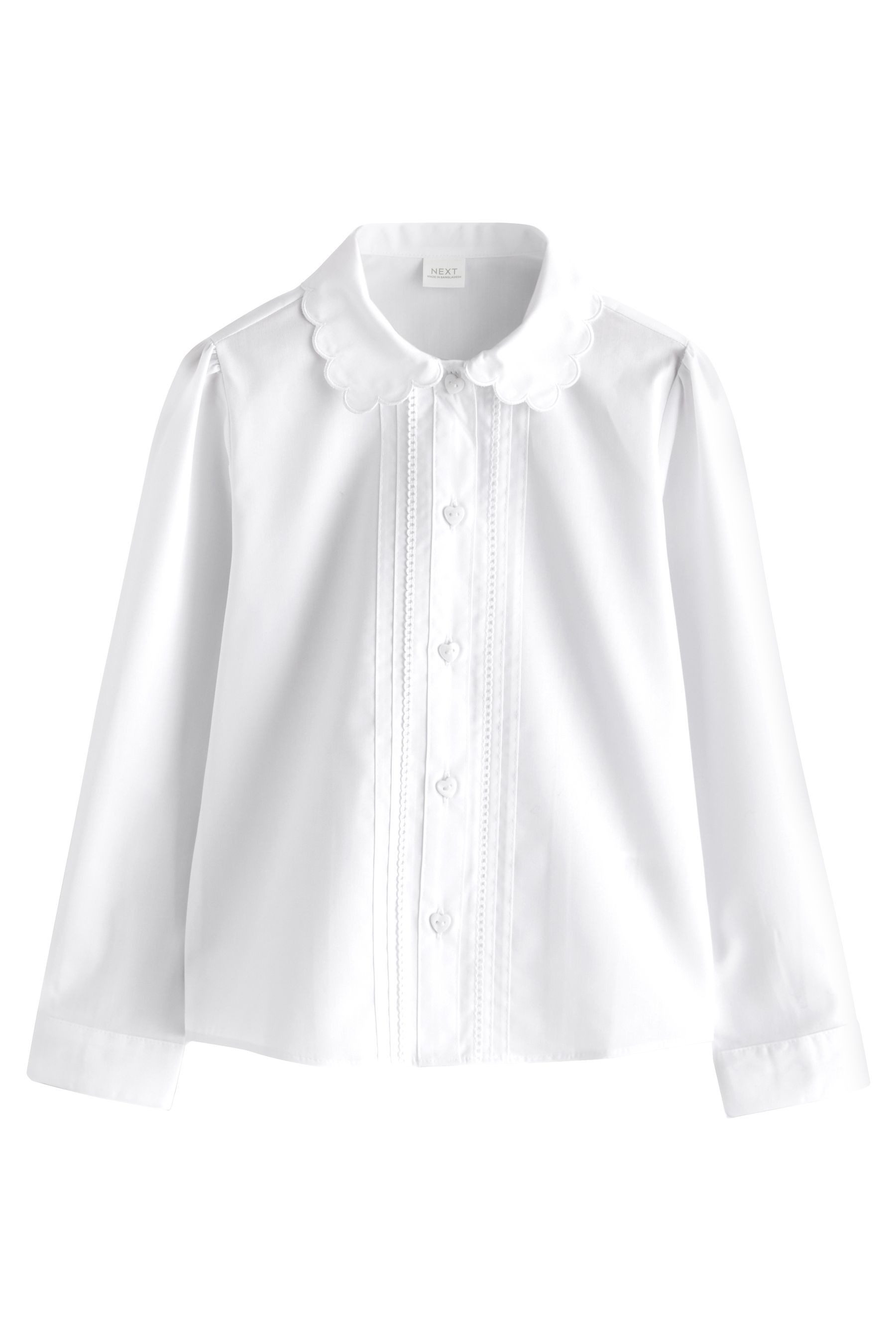 Langarmbluse 2 x Langärmelige Bluse für Mädchen mit Spitze