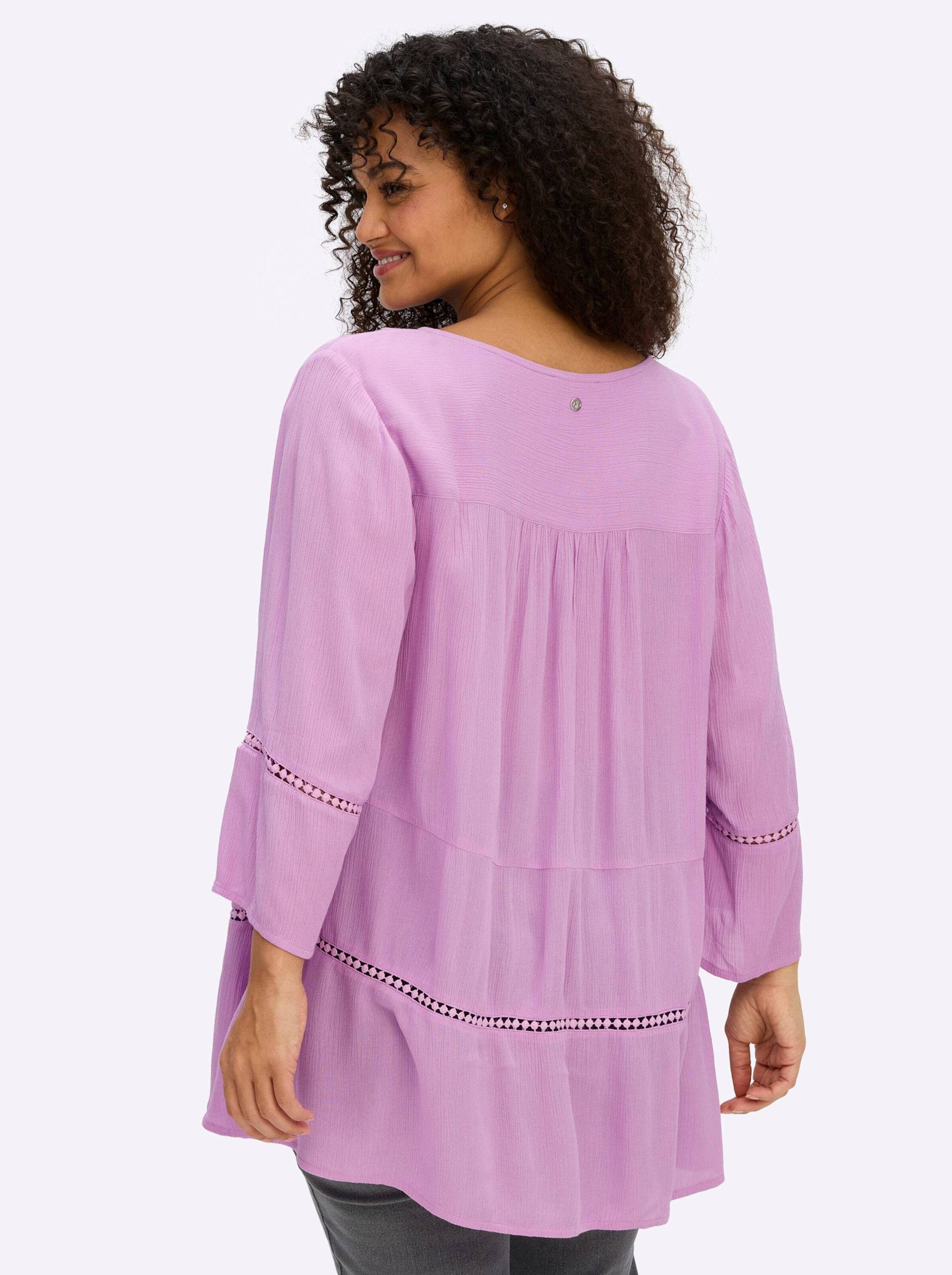 Sheego Klassische Bluse 3/4-Arm-Bluse 3/4-Arm günstig online kaufen
