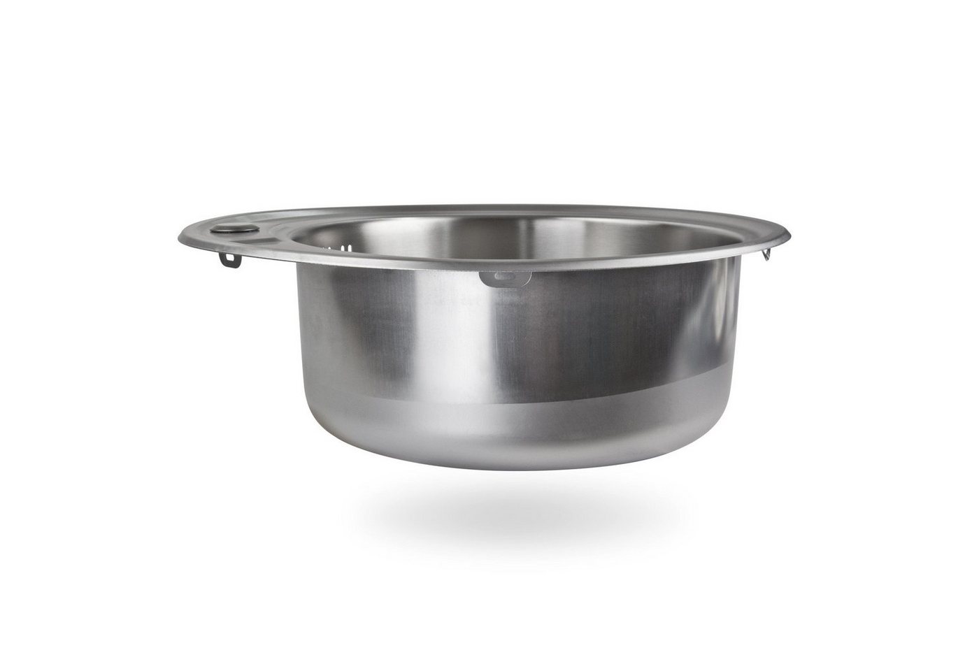 Thumbnail - Stabilo Sanitär Edelstahlspüle Edelstahl Einbauspüle "Ronda 3" Rundspüle, rund, 49/49 cm, mit Siphon, (Komplett-Set, 1 S...