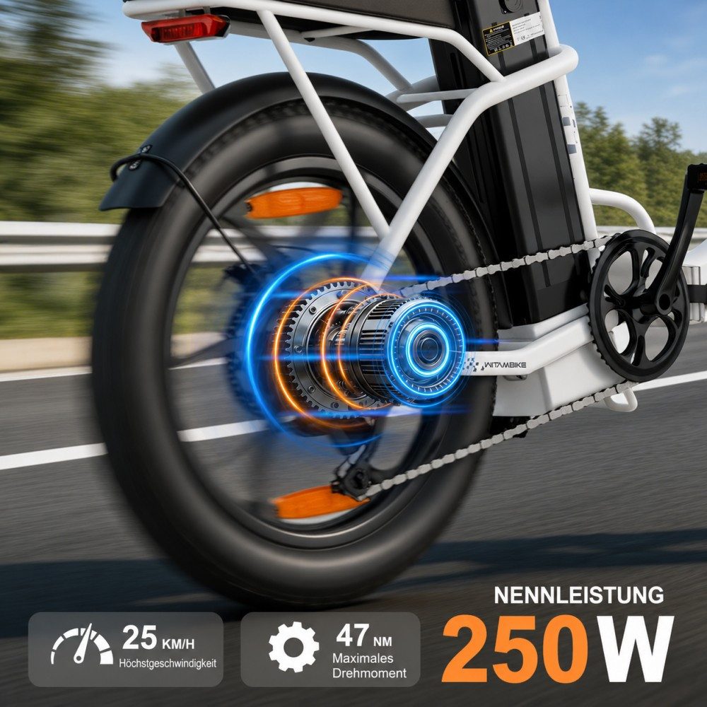 SSY E-Bike Stilvolles City-E-Bike für den Alltag, Mittelmotor, (Praktisches Display am Lenker), Breite Reifen fur komfortables Fahren