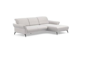 INOSIGN Ecksofa Coco L-Form, Sitztiefen-, Arm- und Kopfteilverstellung, Cord-Bezug, Fußhöhe 15 cm