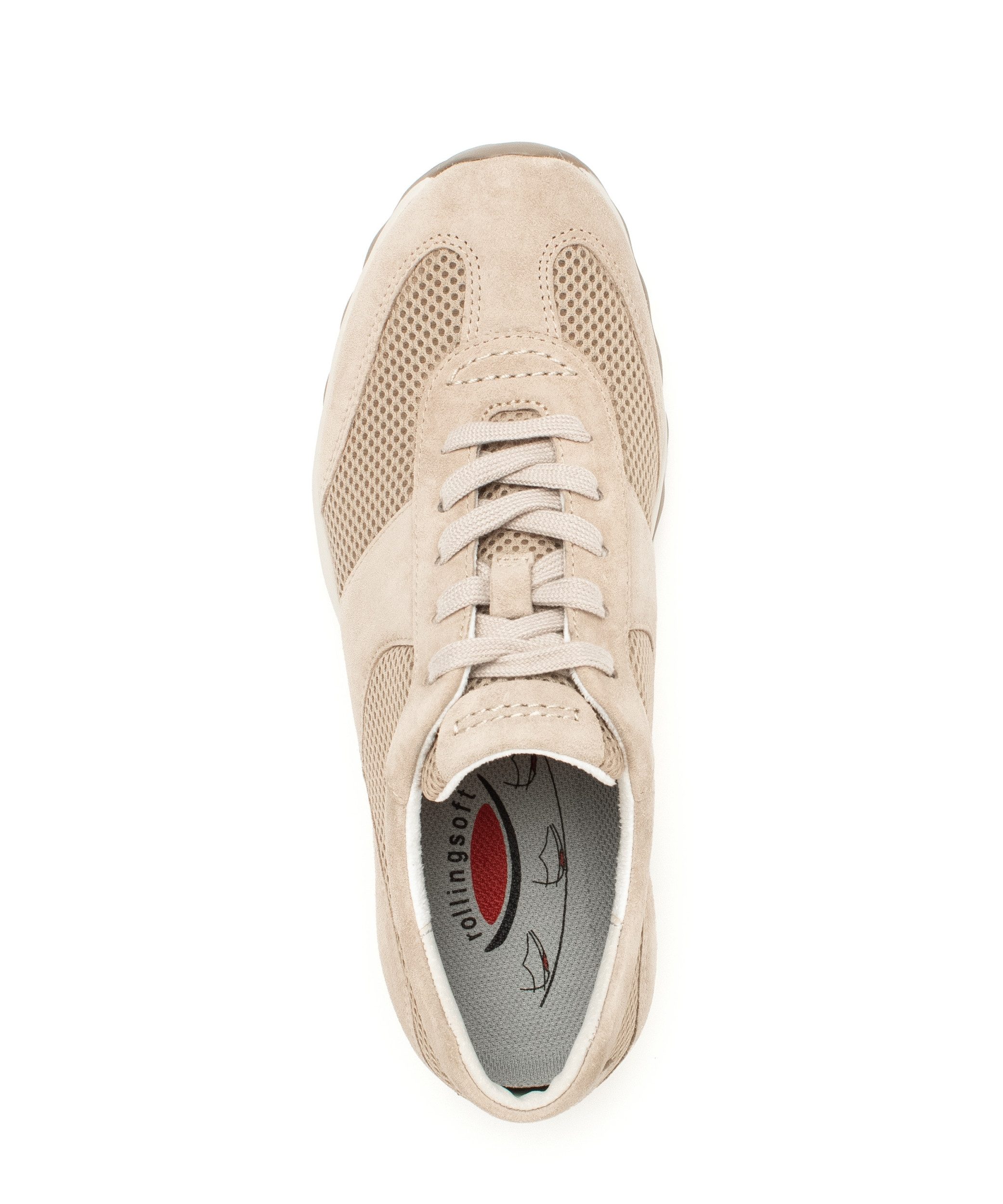 Gabor GABOR Rollingsoft Sneaker Beige Schnürschuh günstig online kaufen