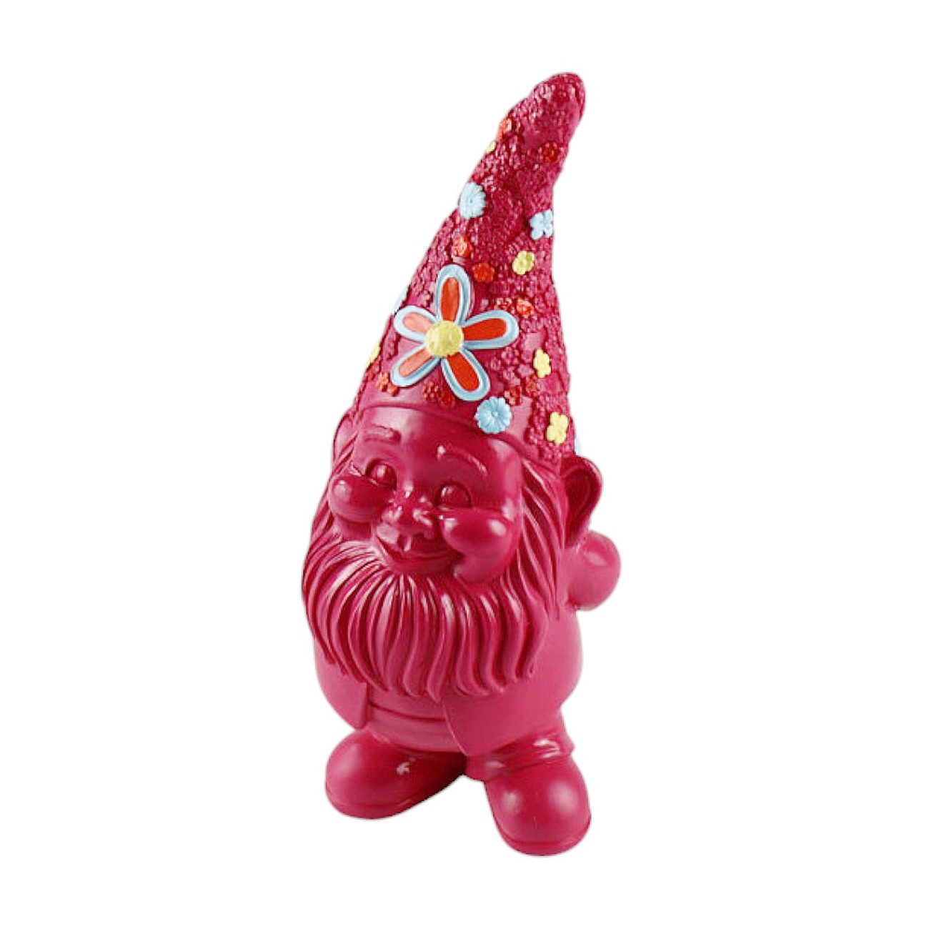 Macosa Home Gartenzwerg Flower Power Pink günstig online kaufen