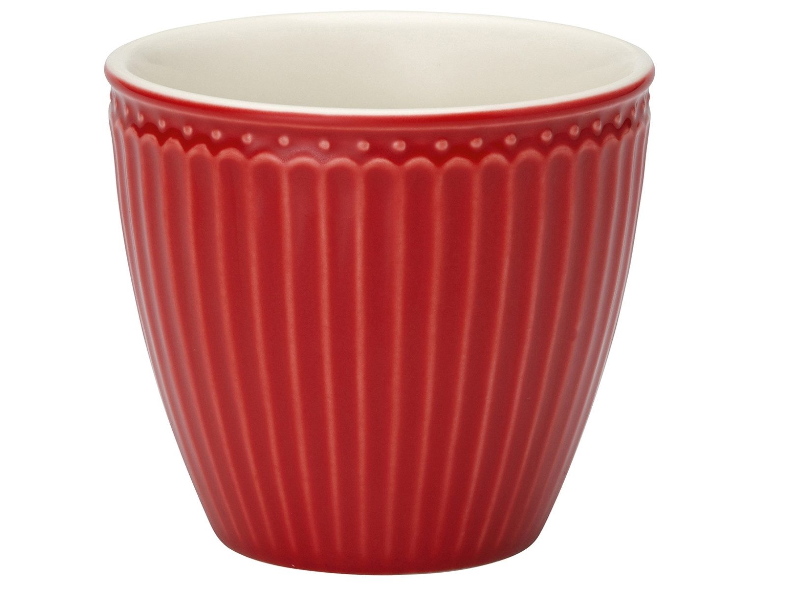 Greengate Becher Alice Latte Cup red 0,3 l, Steinzeug