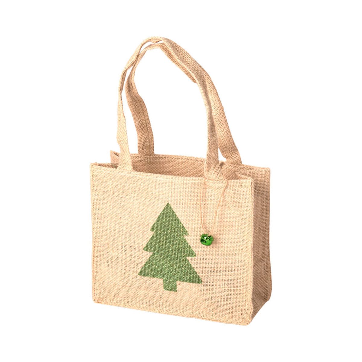 Abendtasche Weihnachtstäschchen Tannenbaum, natur.