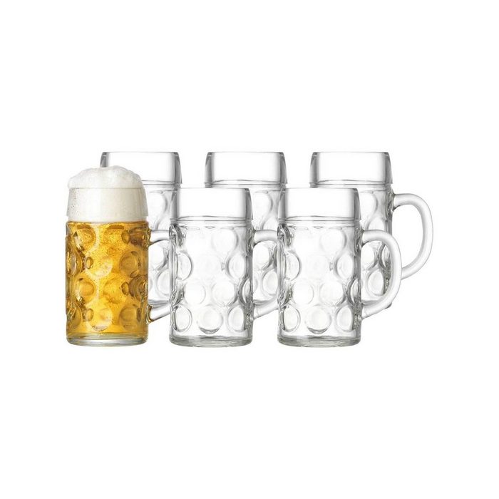 Ritzenhoff & Breker Bierkrug JUPP Bierkrüge 500 ml 6er Set Glas