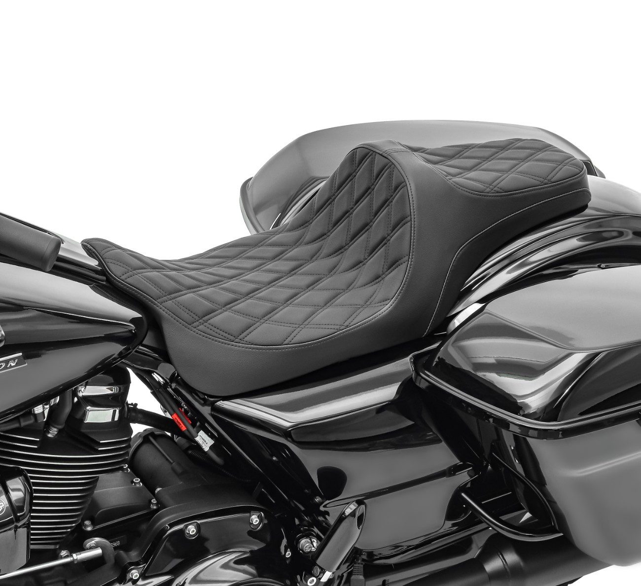 Craftride Sitzbank Set: Gel Sitzbank passend für Harley Davidson Touring 08-25 # FR6 schw