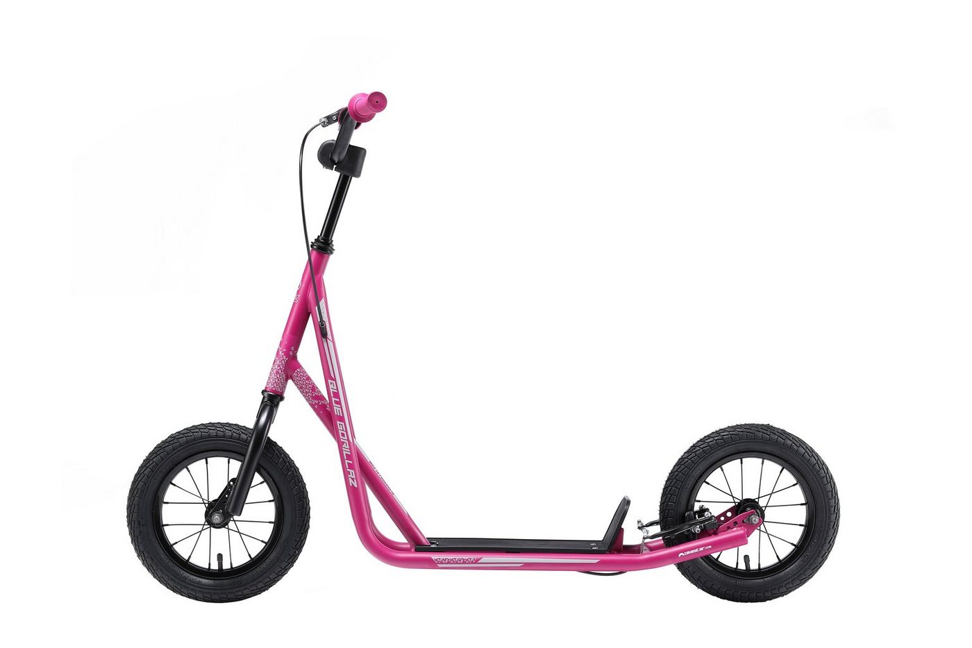 Thumbnail - BLUE GORILLAZ Cityroller 12 Zoll, ab 8 Jahre, Kinder City Roller ab 109 cm, Jungen, Mädchen, Höhenverstellbar