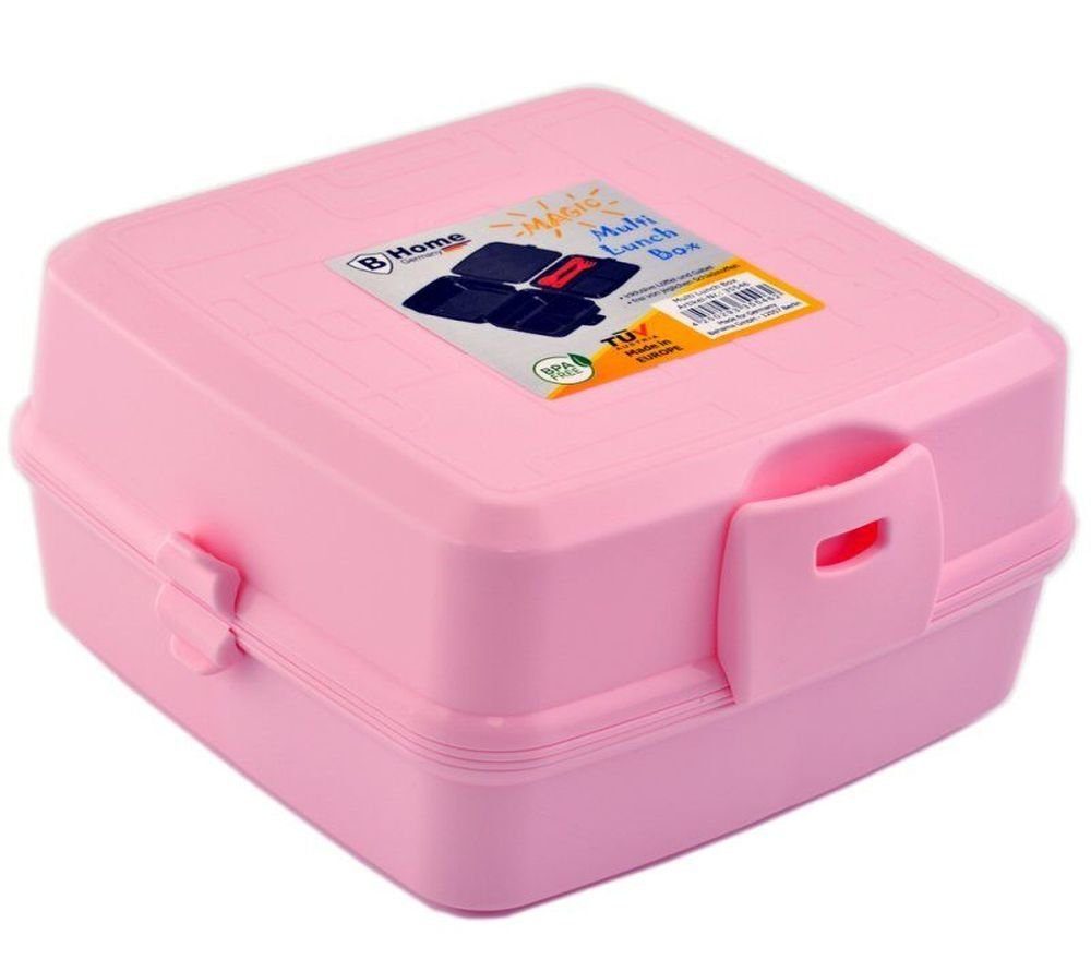 Lunchbox Lunchbox 4 Fächer Vesperdose Brotdose Kinder Brotzeitdose Vesperbox B-