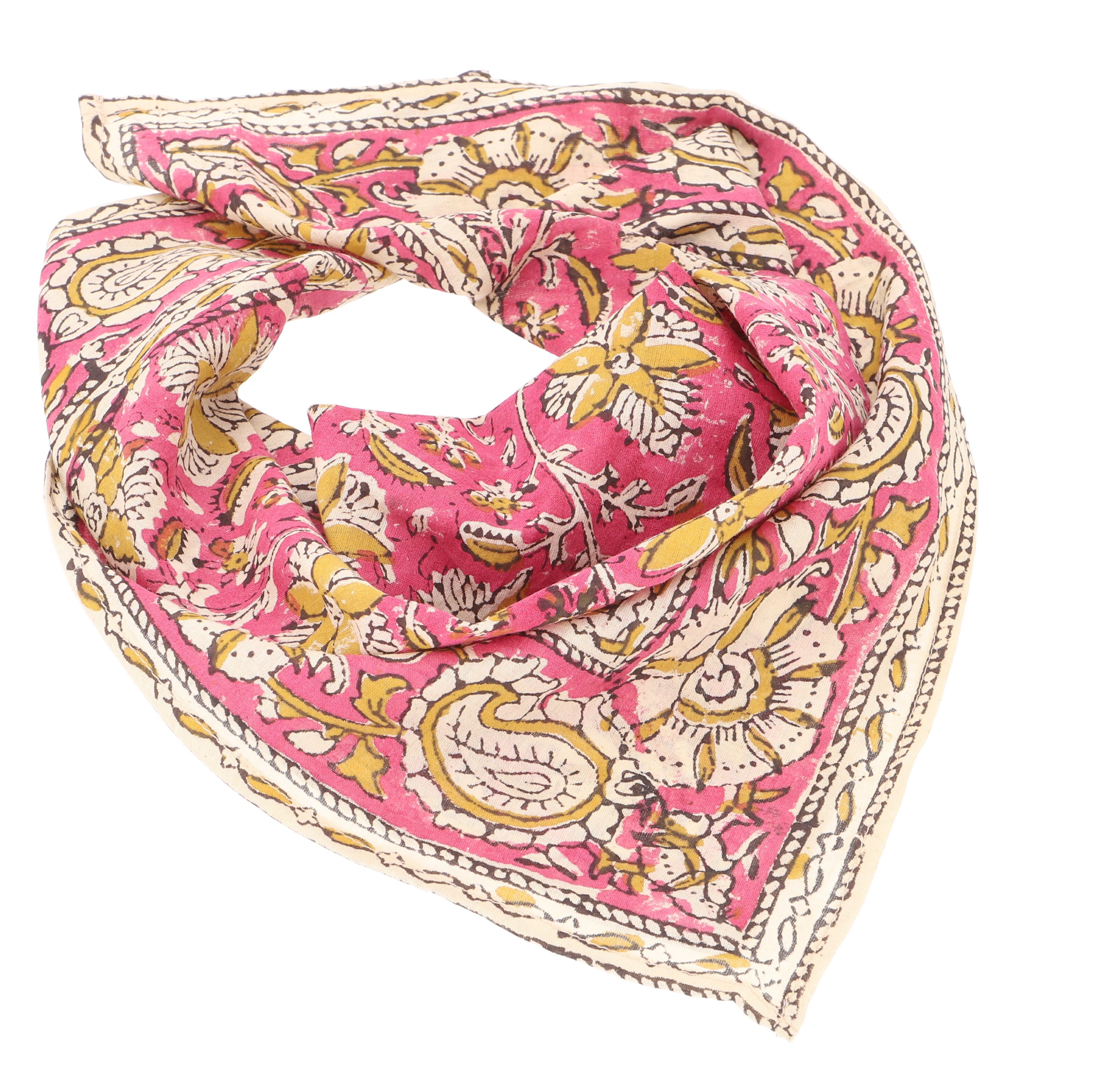 Guru-Shop Sarong Indisches Blockdruck Baumwolltuch, Bandana,..
