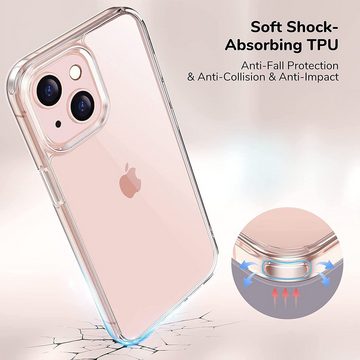 Wisam Smartphone-Hülle Wisam® Apple iPhone 13 (6.1) Silikon Case Schutzhülle Hülle Transparen