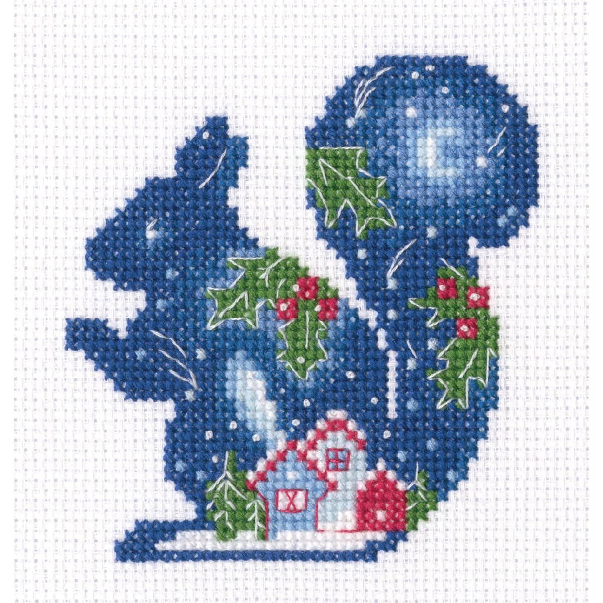 RTO Kreativset RTO Kreuzstich Set "Gute-Nacht-Geschichte, Eichhörnchen", (embroidery kit by Marussia)
