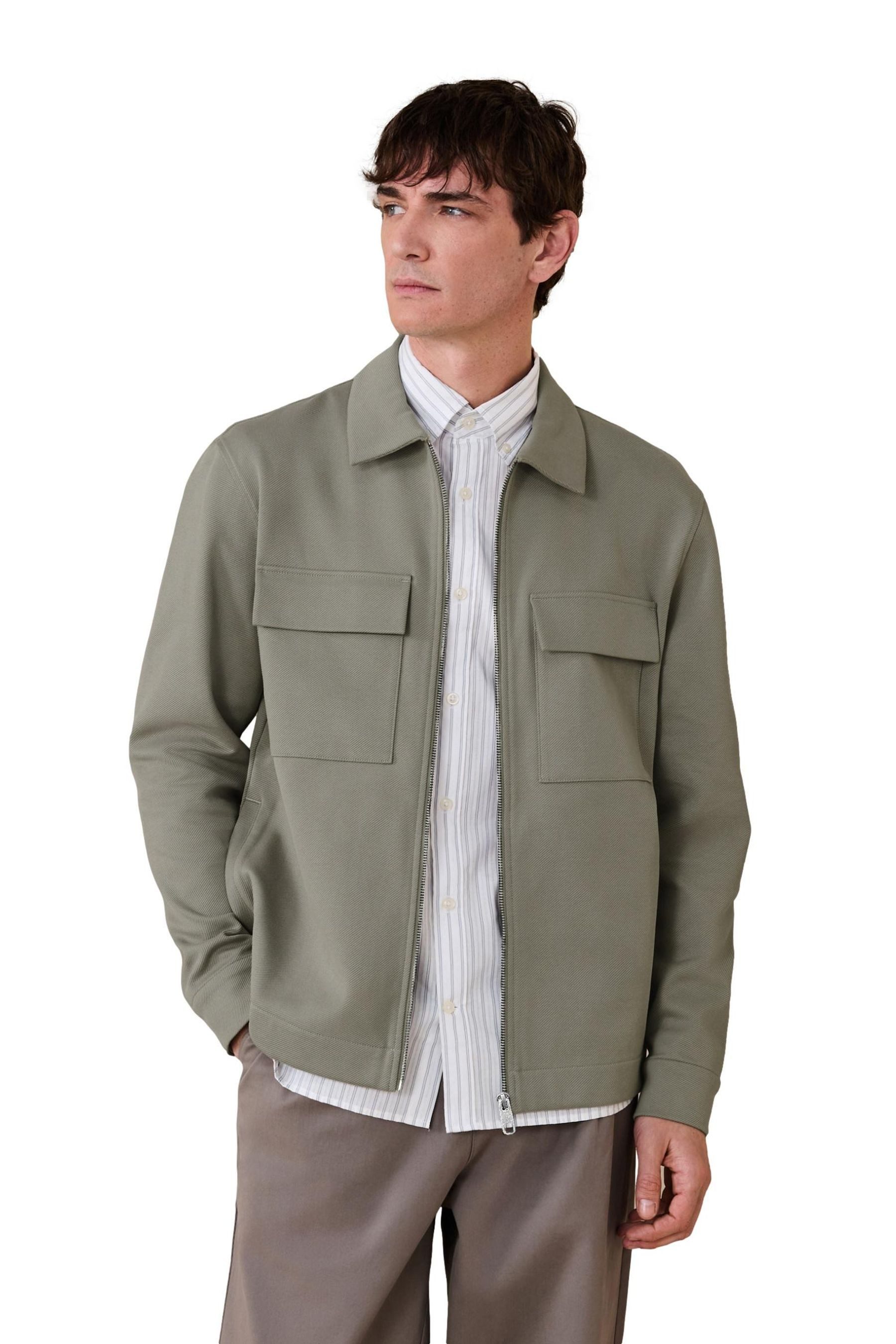 Next Hemdjacke N. Premium Jersey-Hemdjacke mit Reißverschluss (1-St)