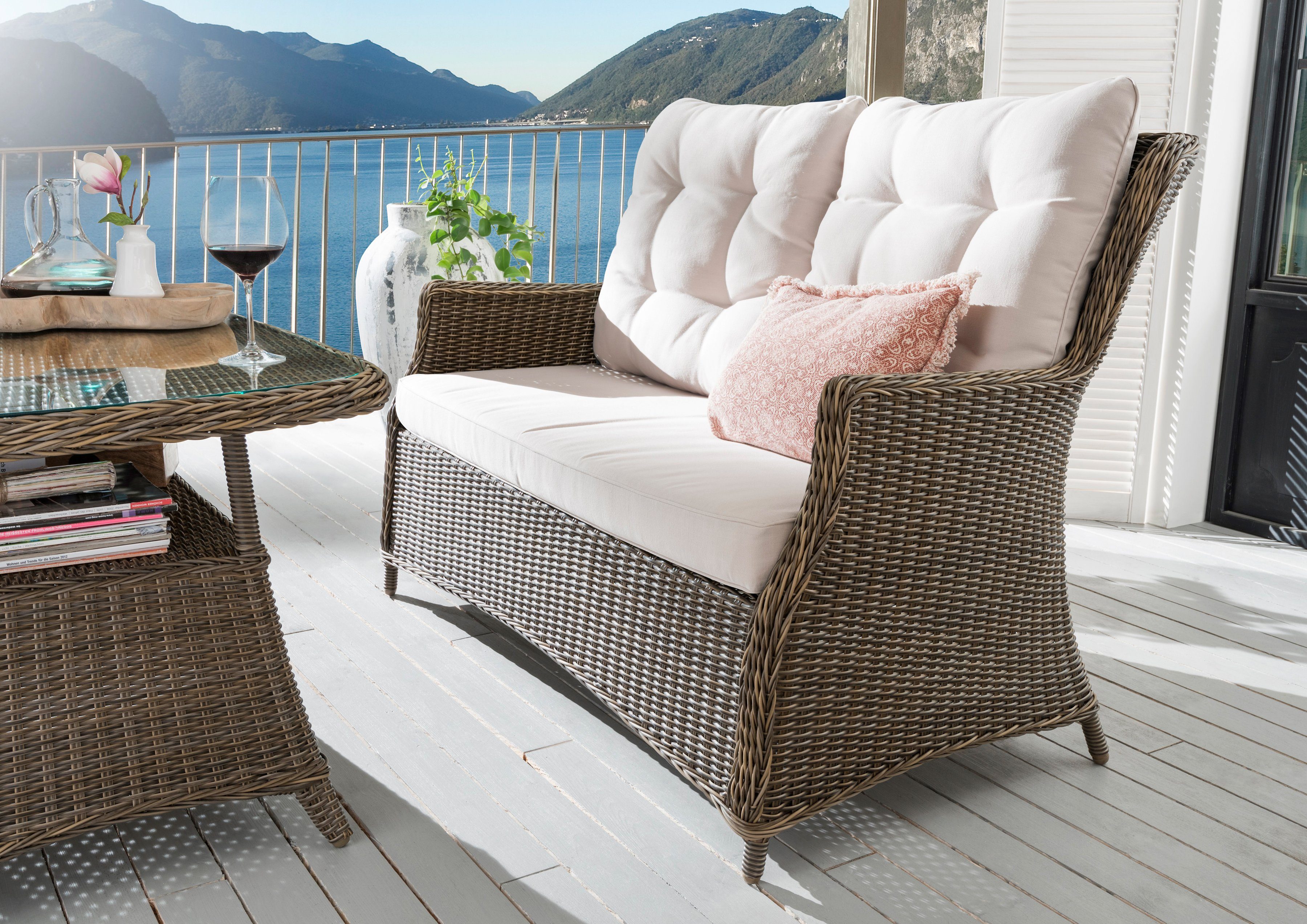 Destiny Loungesofa CASA, Aluminium, Polyrattan, 2er Sofa, inkl. Auflagen. € 599,00