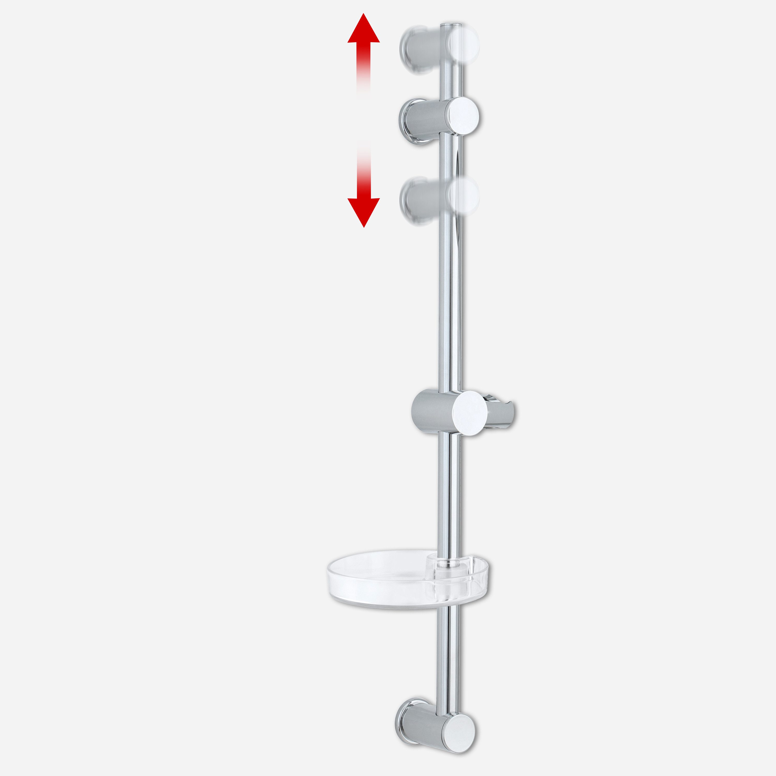 Euroshowers GmbH Duschstange FlowFlexi 750 mm Chrom, Verstellbar günstig online kaufen
