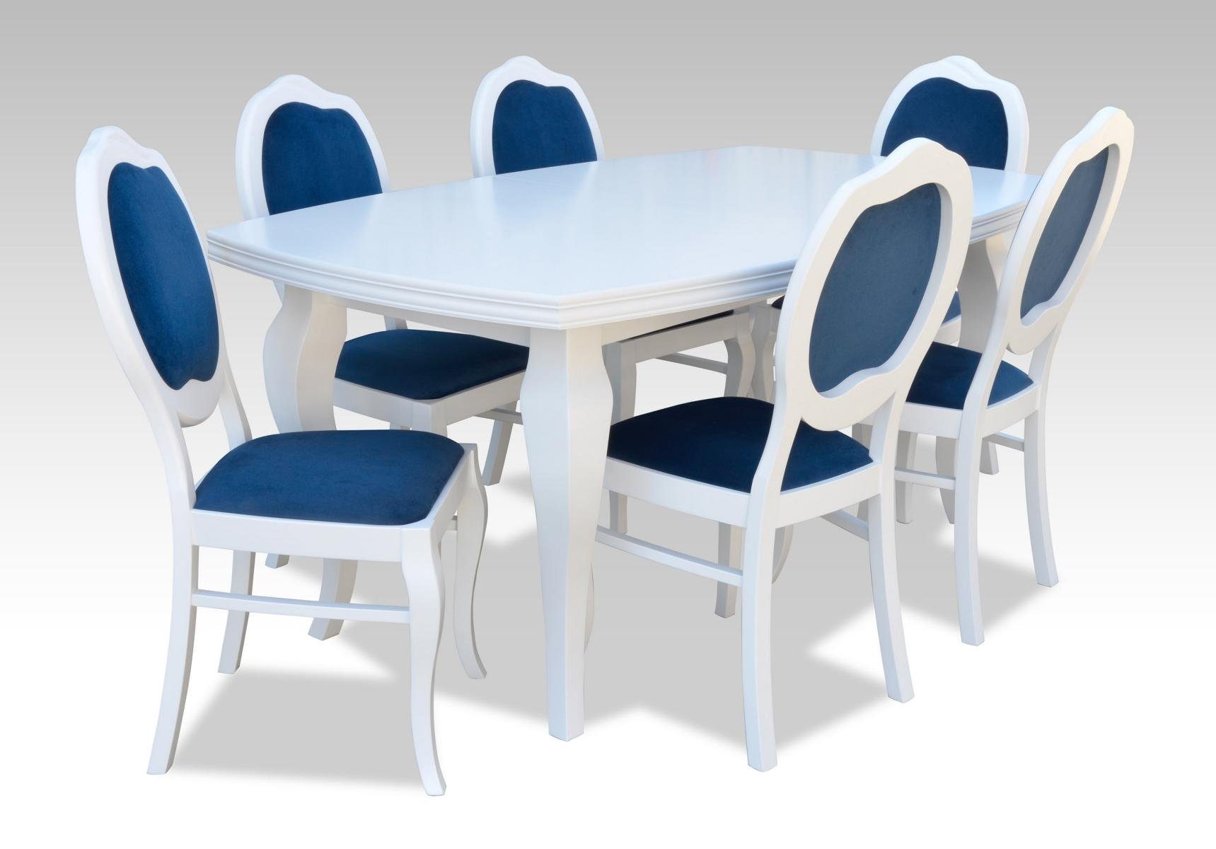 Möbel Tisch Set JVmoebel Sitz 6x Holz Garnitur Zimmer Designer 7tlg. Essgruppe, Ess Neu Stühle