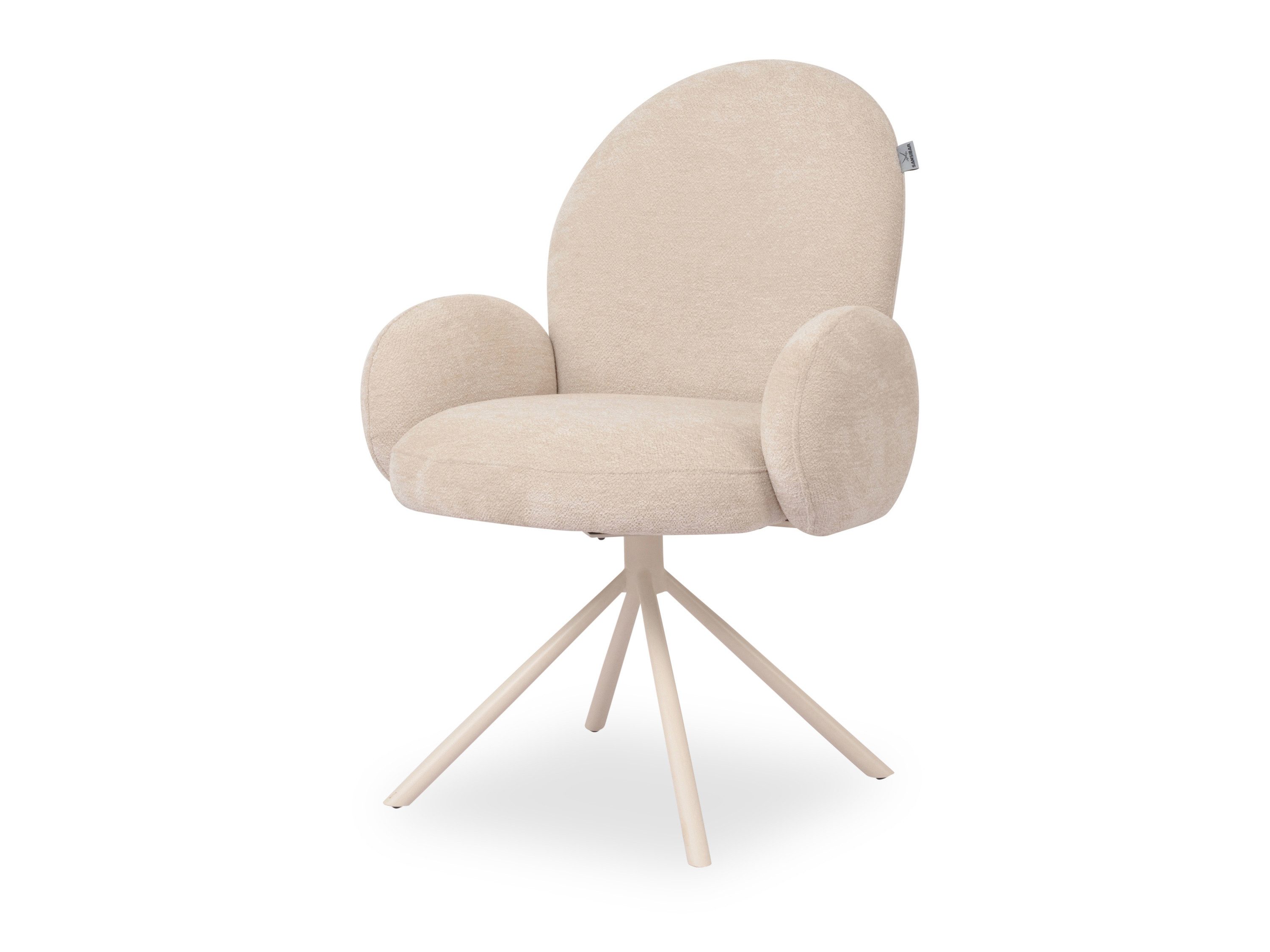 SANSIBAR Living Esszimmerstuhl Polsterstuhl SANSIBAR FREDERIKSTAD LBH 61x65x91.50 cm weiß