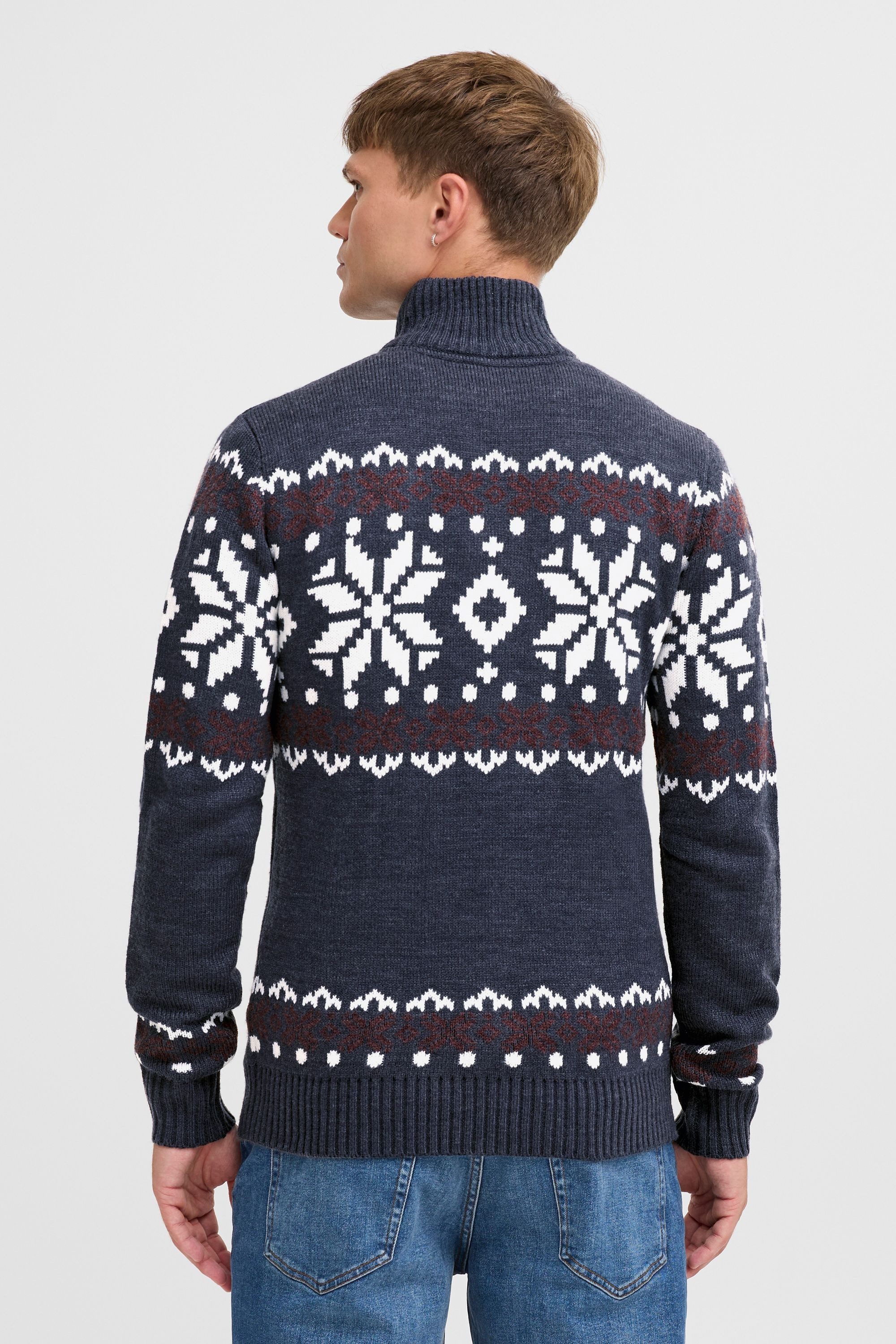 !Solid Troyer SDNorwin Strickpulli mit Norweger Strickmuster