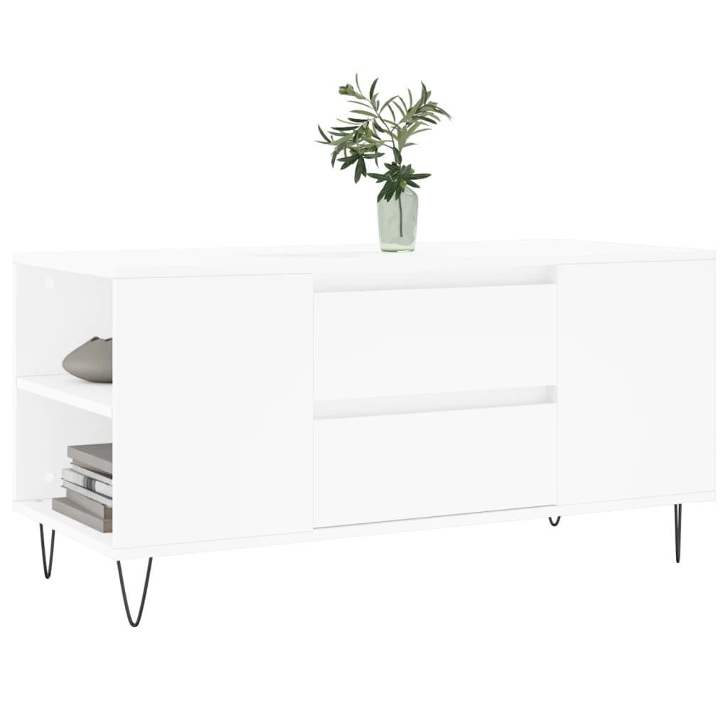 vidaXL Couchtisch Couchtisch Weiß 102x44,5x50 cm günstig online kaufen