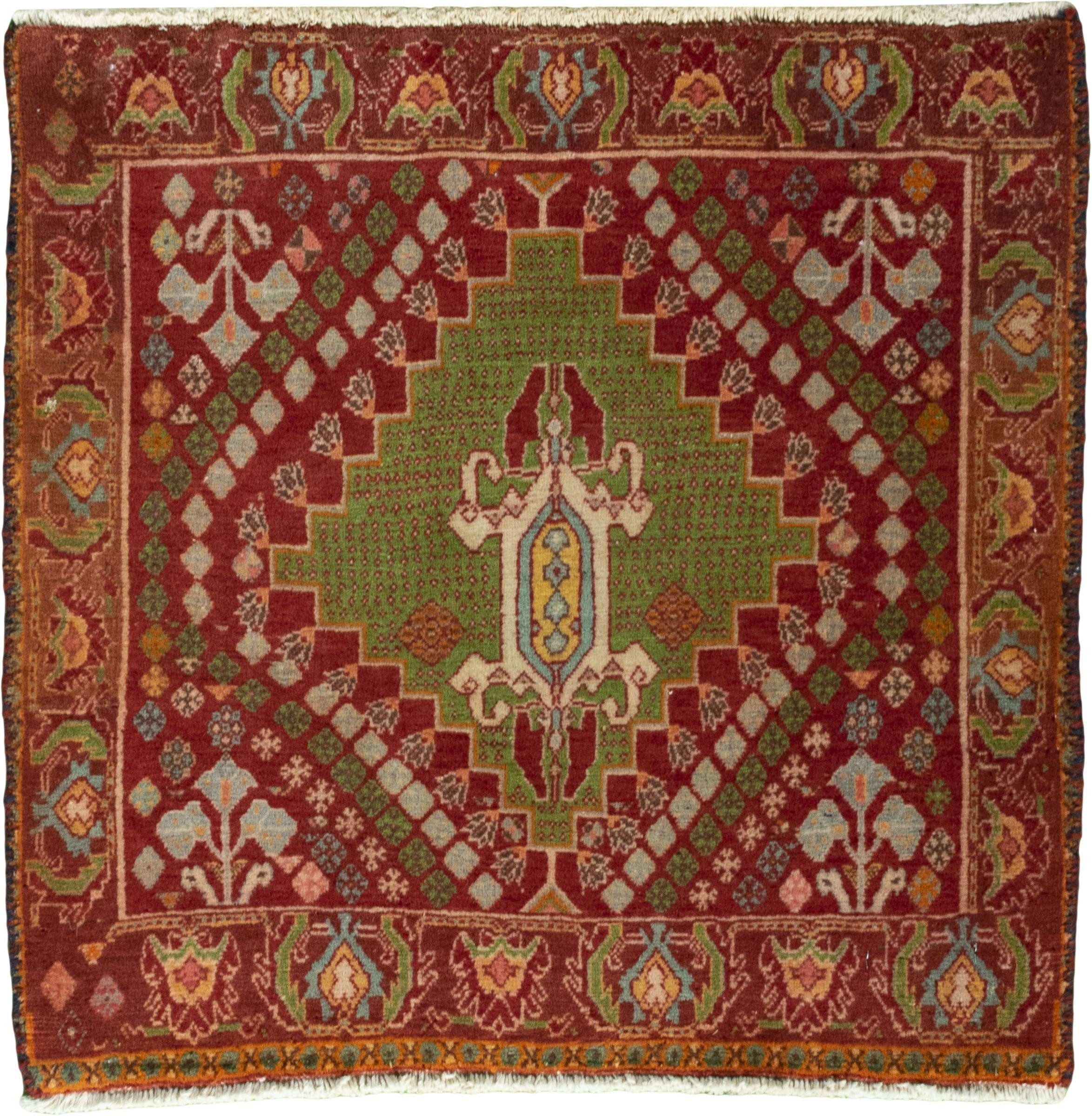 Nain Trading Orientteppich Shiraz 65x63 Handgeknüpfter Orientteppich / Perserteppich Quadratisch, quadratisch, Höhe: 10 mm