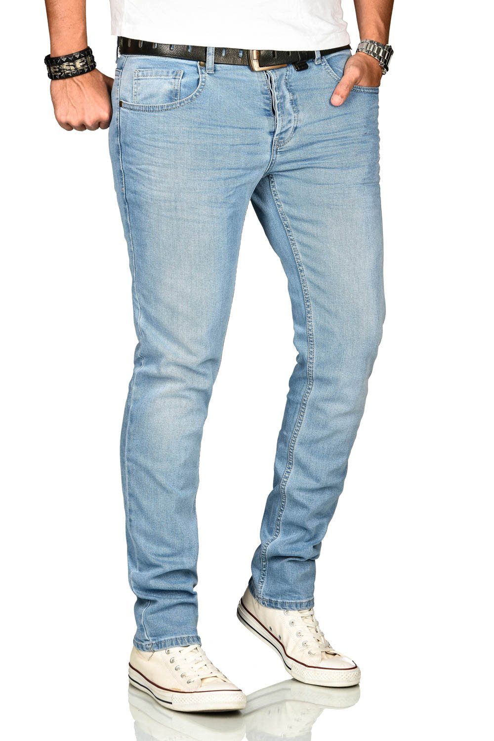 Alessandro Salvarini Stretch-Jeans "ASAngelo", Angenehme Passform durch vor günstig online kaufen